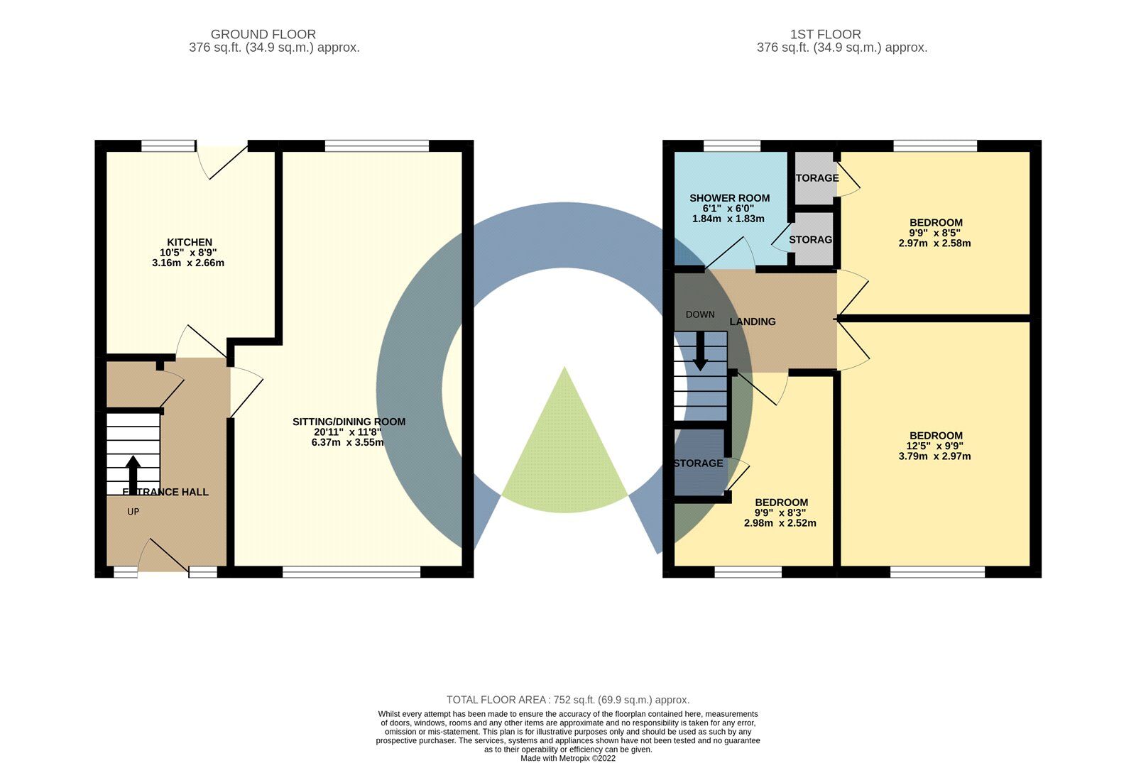 Floorplan of 3 bedroom Semi Detached House to rent, St. Valentines Close, Kettering, NN15