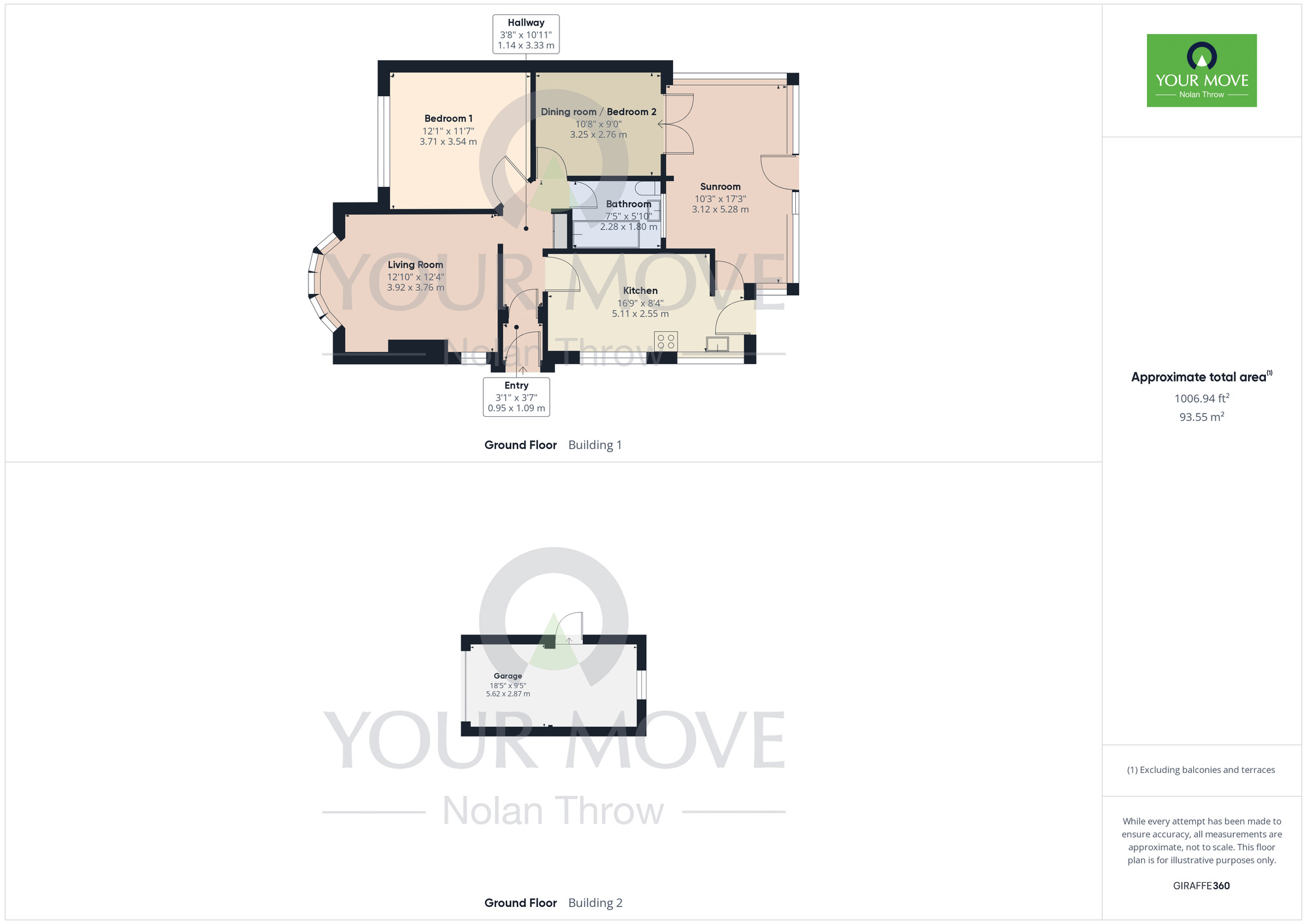 Floorplan of 2 bedroom Semi Detached Bungalow to rent, Windermere Road, Kettering, NN16