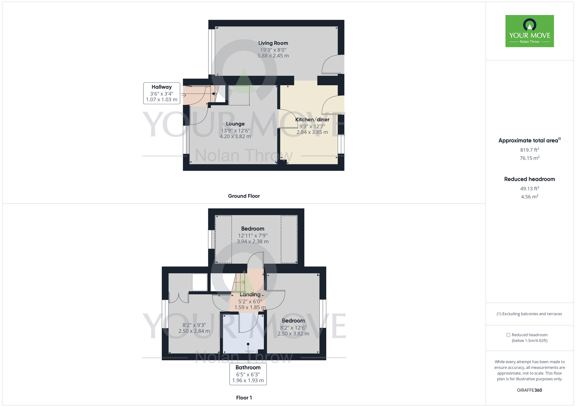 Floorplan of 3 bedroom Semi Detached House for sale, Aster Road, Kettering, Northamptonshire, NN16