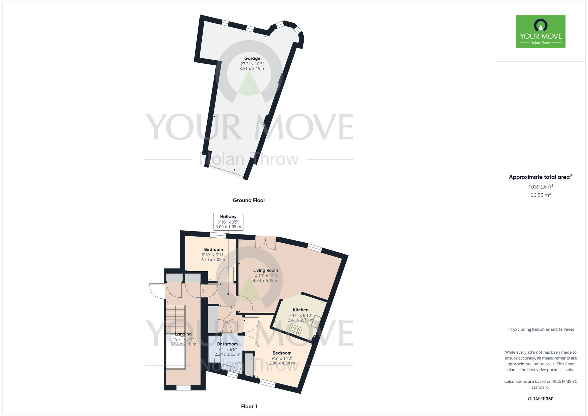 Floorplan of 2 bedroom  Flat for sale, Woodcroft Way, Kettering, Northamptonshire, NN15