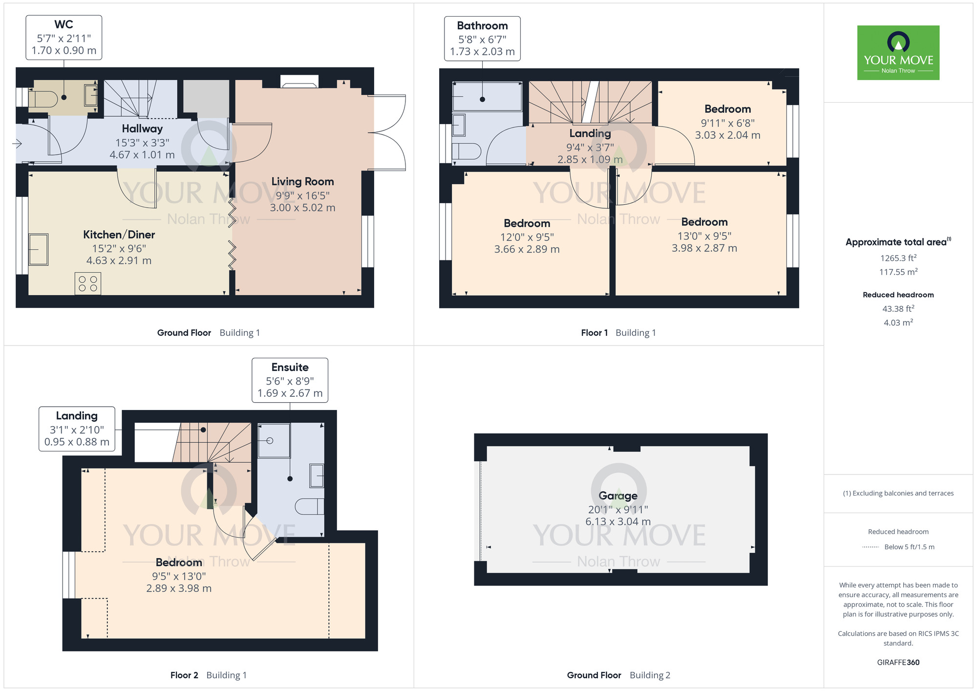 Floorplan of 4 bedroom Semi Detached House for sale, Hanwood Park Avenue, Kettering, Northamptonshire, NN15