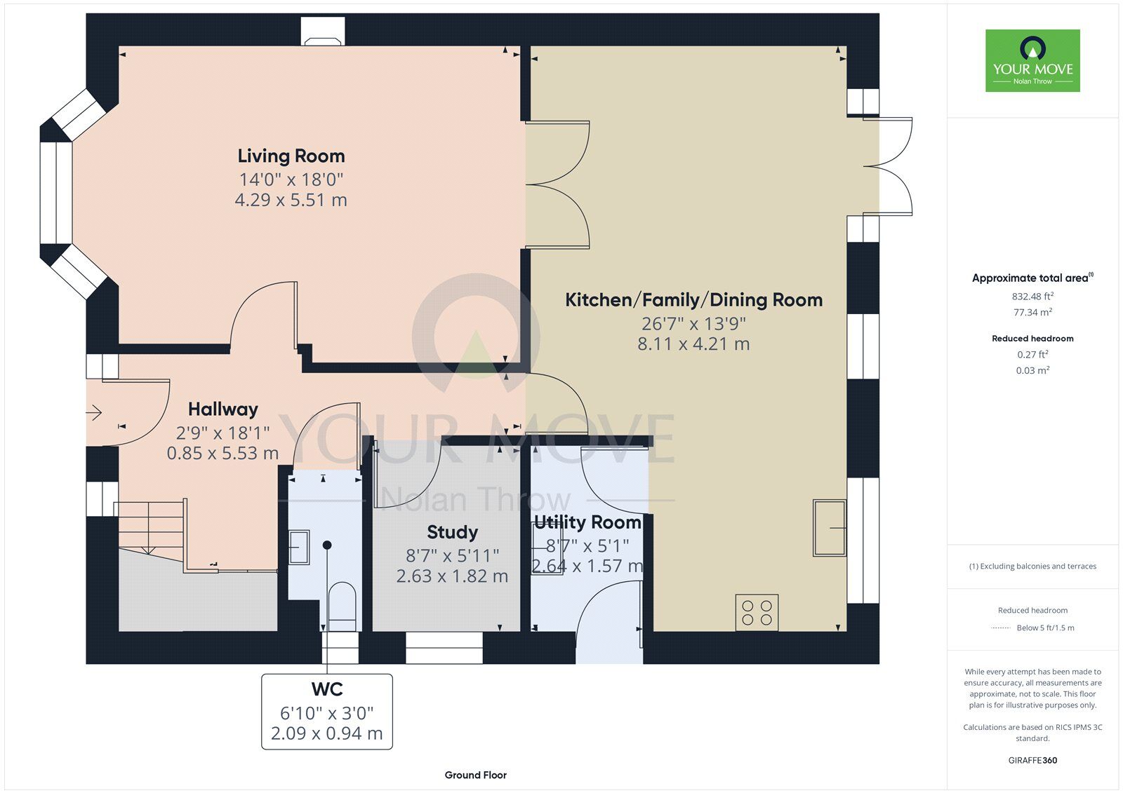 Floorplan of 4 bedroom Detached House for sale, Water Lane, Chelveston, Wellingborough, NN9