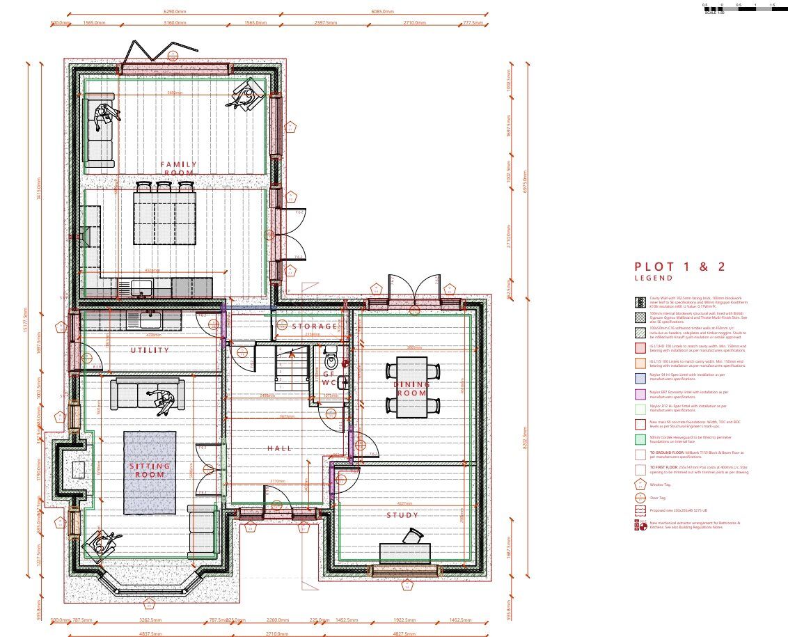 Floorplan of 5 bedroom Detached House for sale, Brooks Road, Raunds, Northamptonshire, NN9