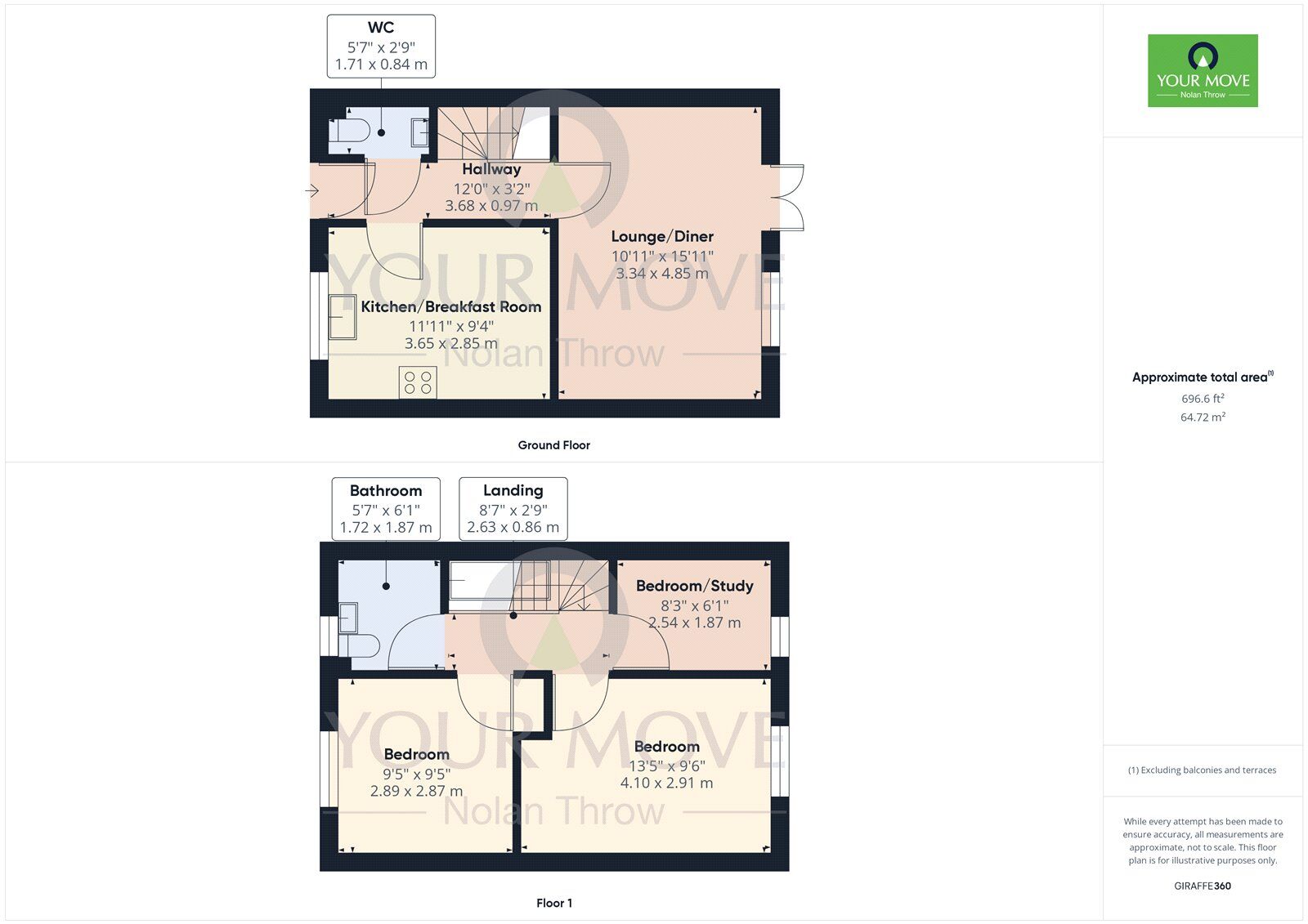 Floorplan of 3 bedroom Semi Detached House to rent, Mill Road, Kettering, NN16