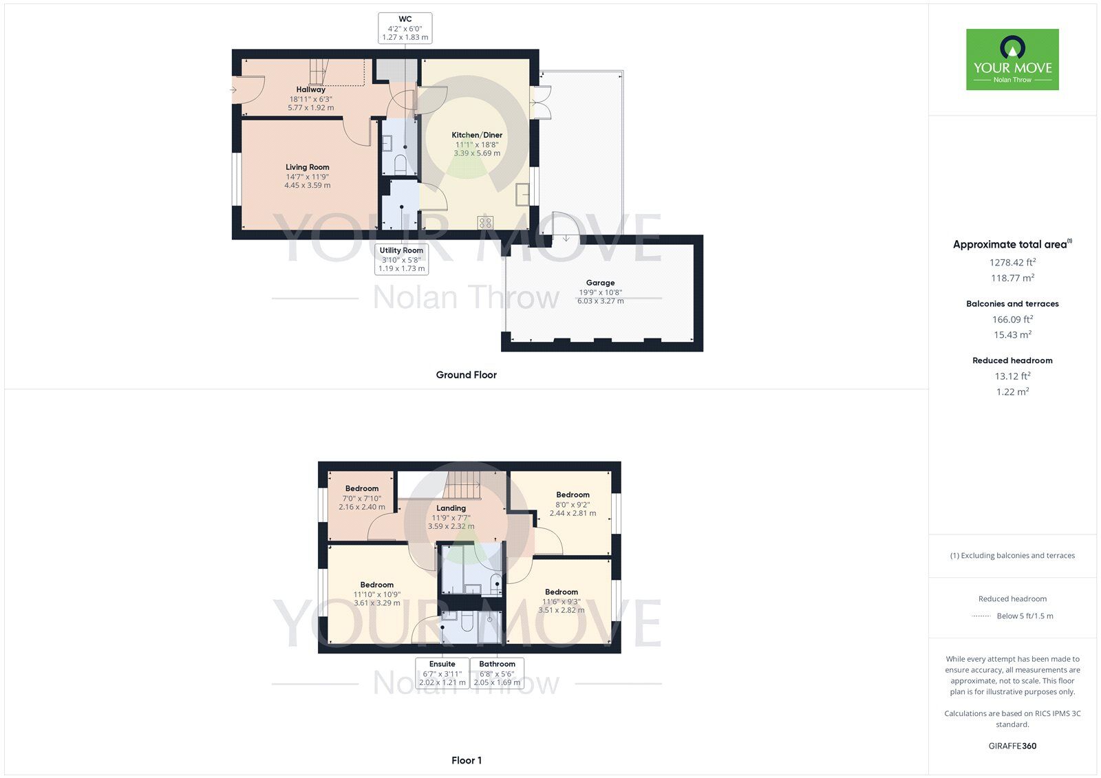 Floorplan of 4 bedroom Semi Detached House for sale, Weighbridge Way, Raunds, North Northamptonshire, NN9