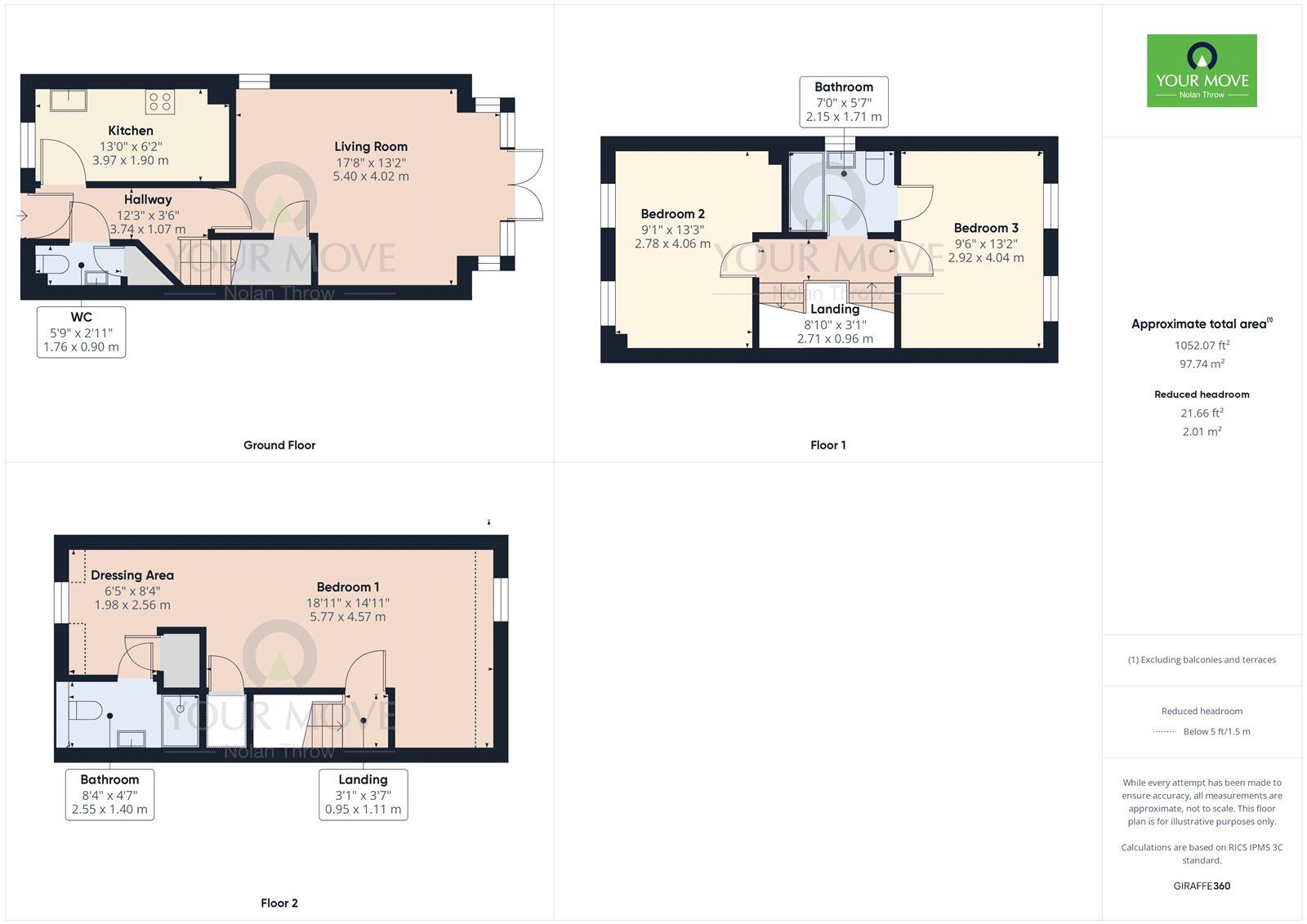 Floorplan of 3 bedroom Semi Detached House for sale, Belton Road, Barton Seagrave, Northamptonshire, NN15