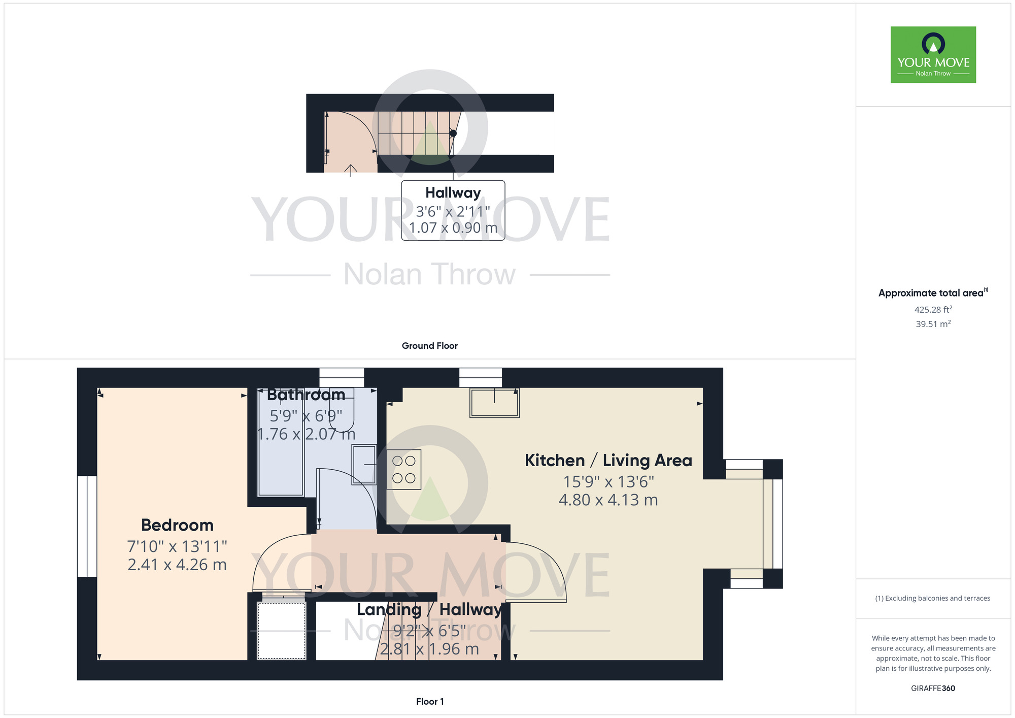 Floorplan of 1 bedroom  Flat to rent, Alexandra Street, Kettering, Northamptonshire, NN16