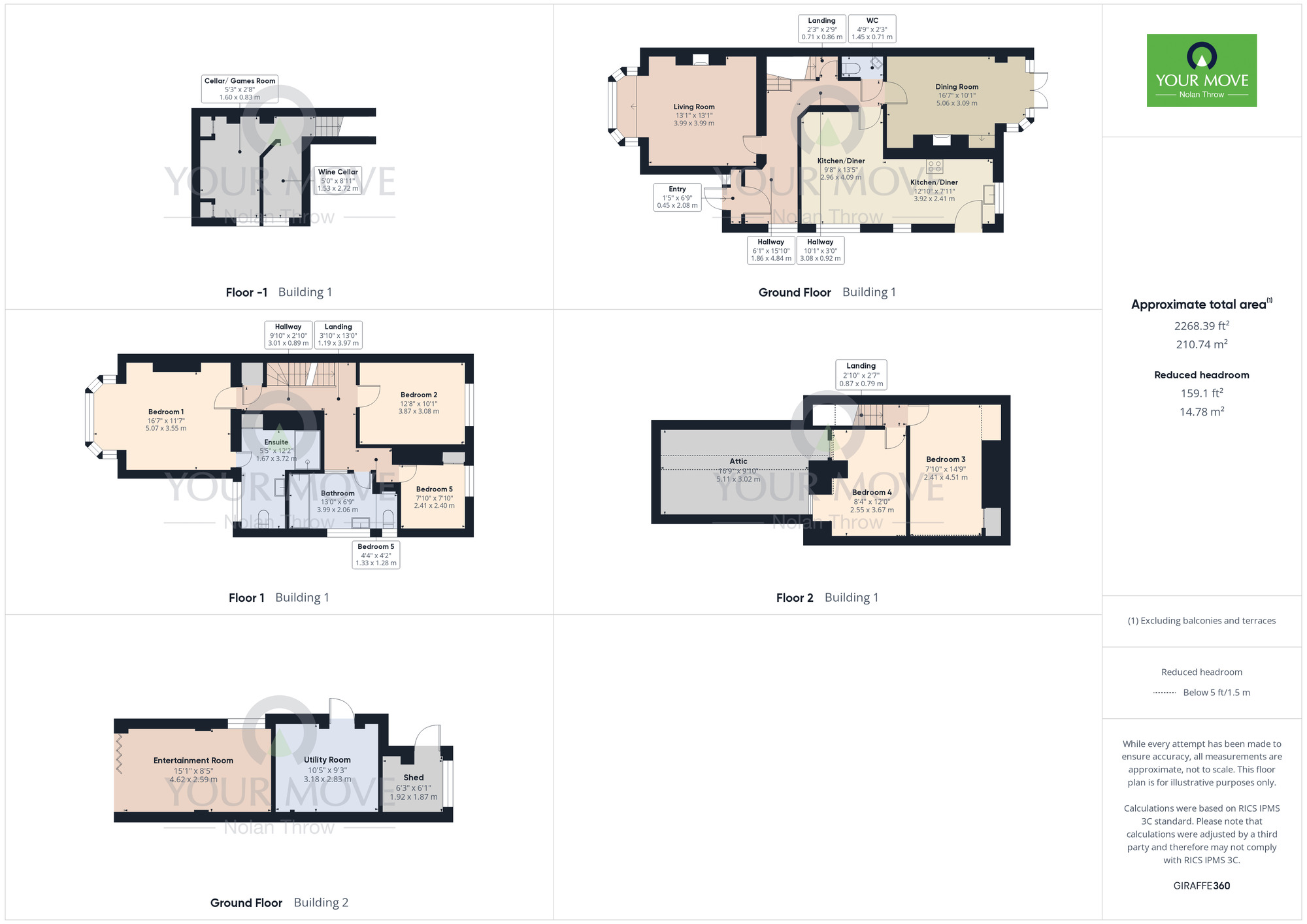 Floorplan of 5 bedroom Semi Detached House for sale, Glebe Avenue, Northamptonshire, NN15