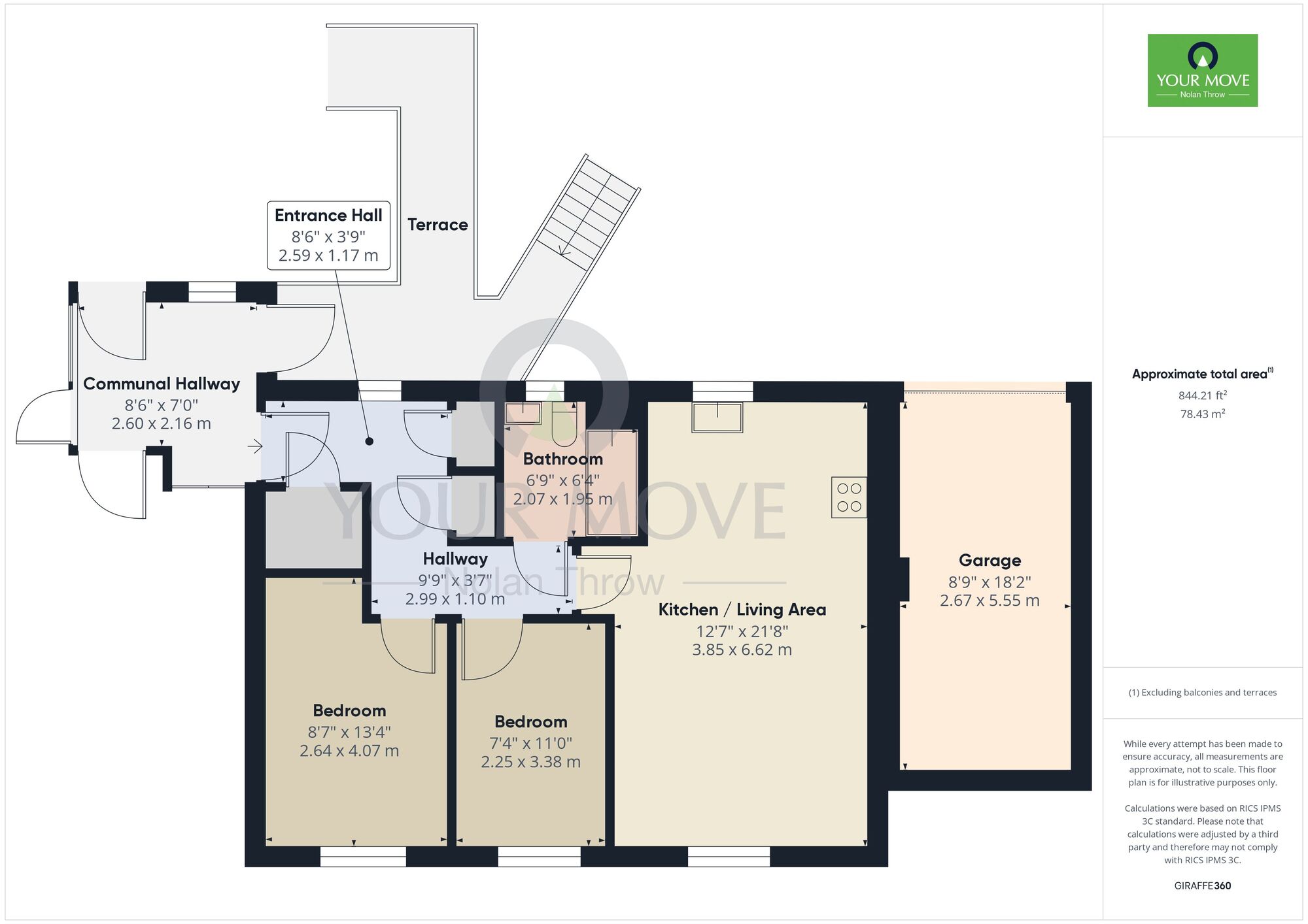 Floorplan of 2 bedroom  Flat for sale, Flat 2, 2 Irthlingborough Road North, Northamptonshire, NN8