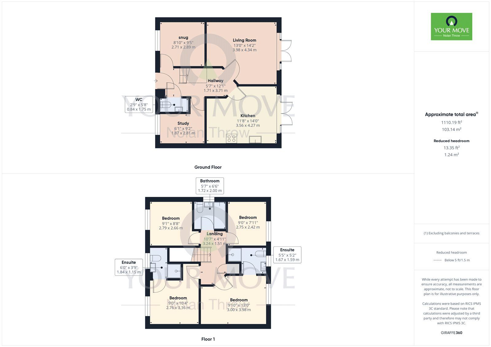 Floorplan of 4 bedroom Detached House for sale, Ambler Close, Burton Latimer, Northamptonshire, NN15