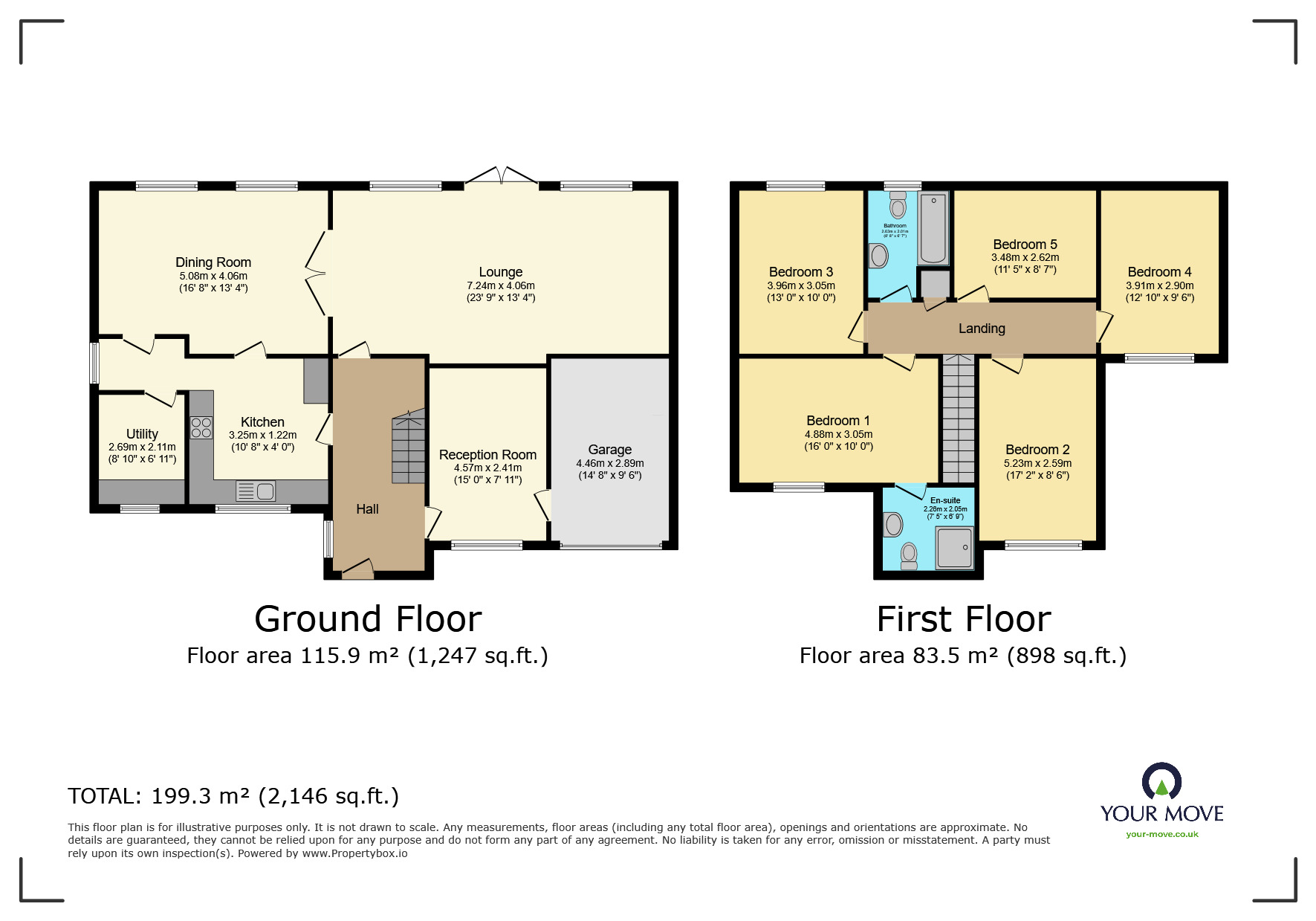 Floorplan of 5 bedroom Detached House for sale, Woodvale Crescent, Bingley, West Yorkshire, BD16