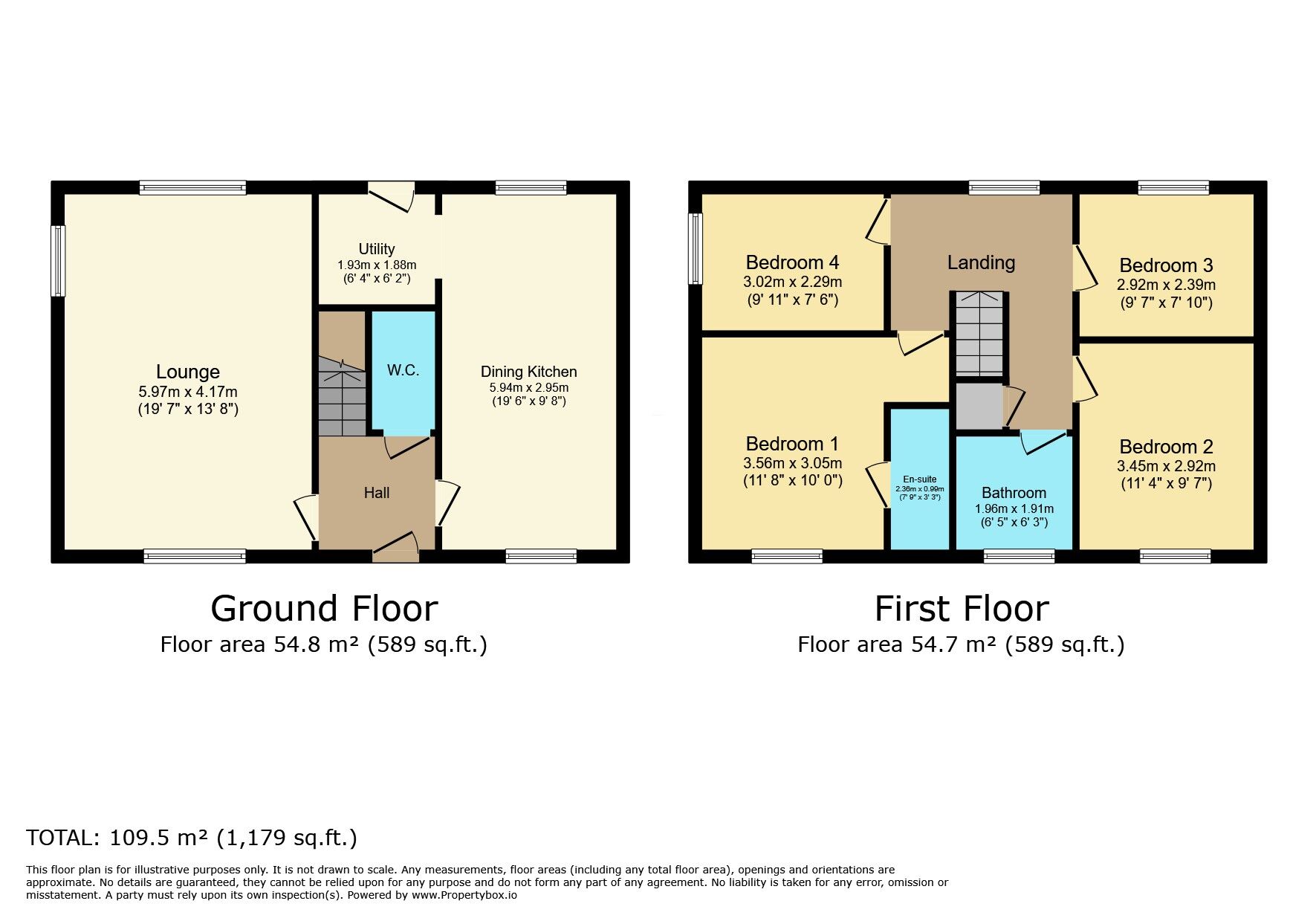 Floorplan of 4 bedroom End Terrace House for sale, Perseverance Fold, Oxenhope, West Yorkshire, BD22