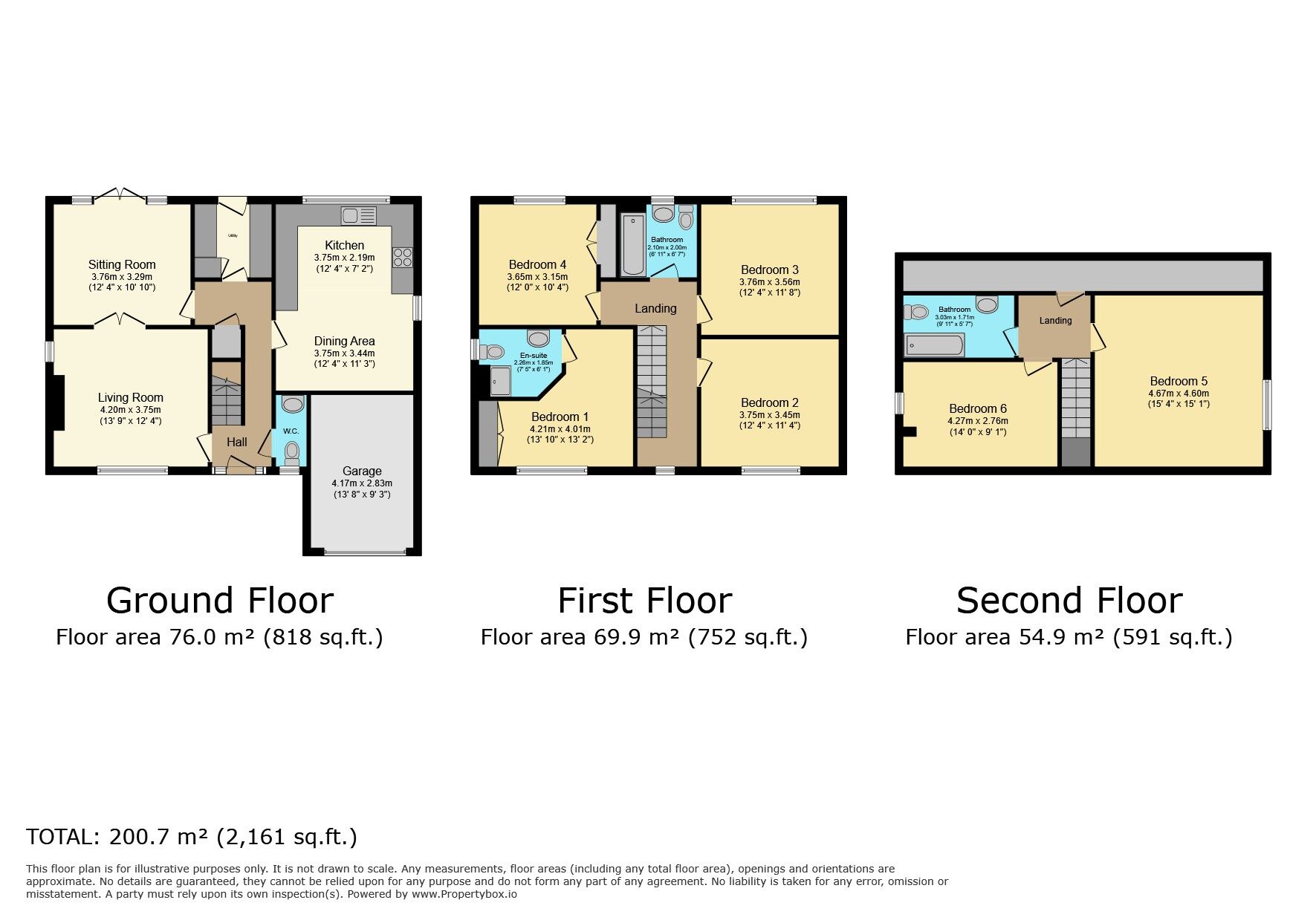 Floorplan of 6 bedroom Detached House for sale, Crack Lane, Wilsden, West Yorkshire, BD15