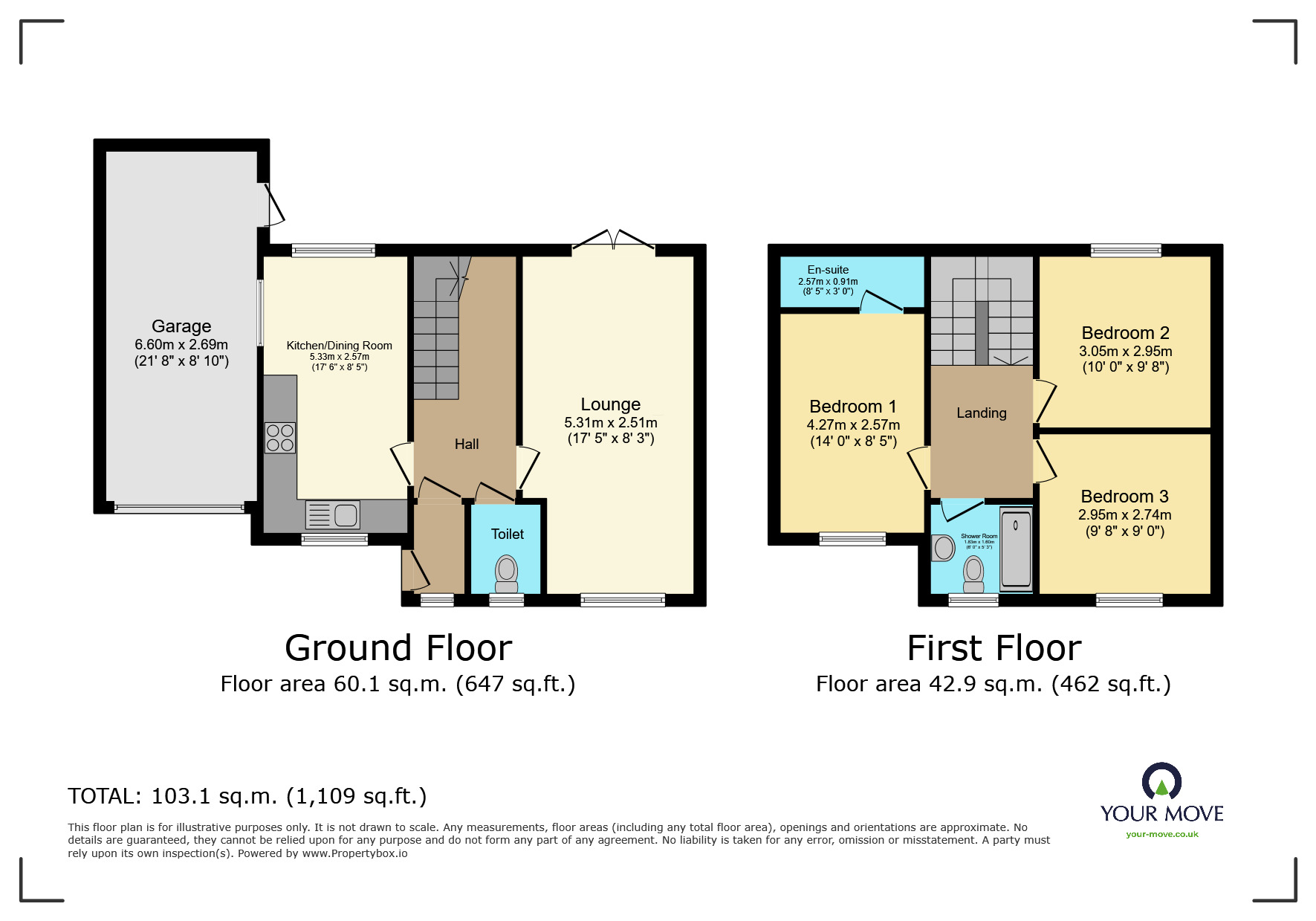 Floorplan of 3 bedroom Detached House for sale, Wirefield Road, Keighley, BD22