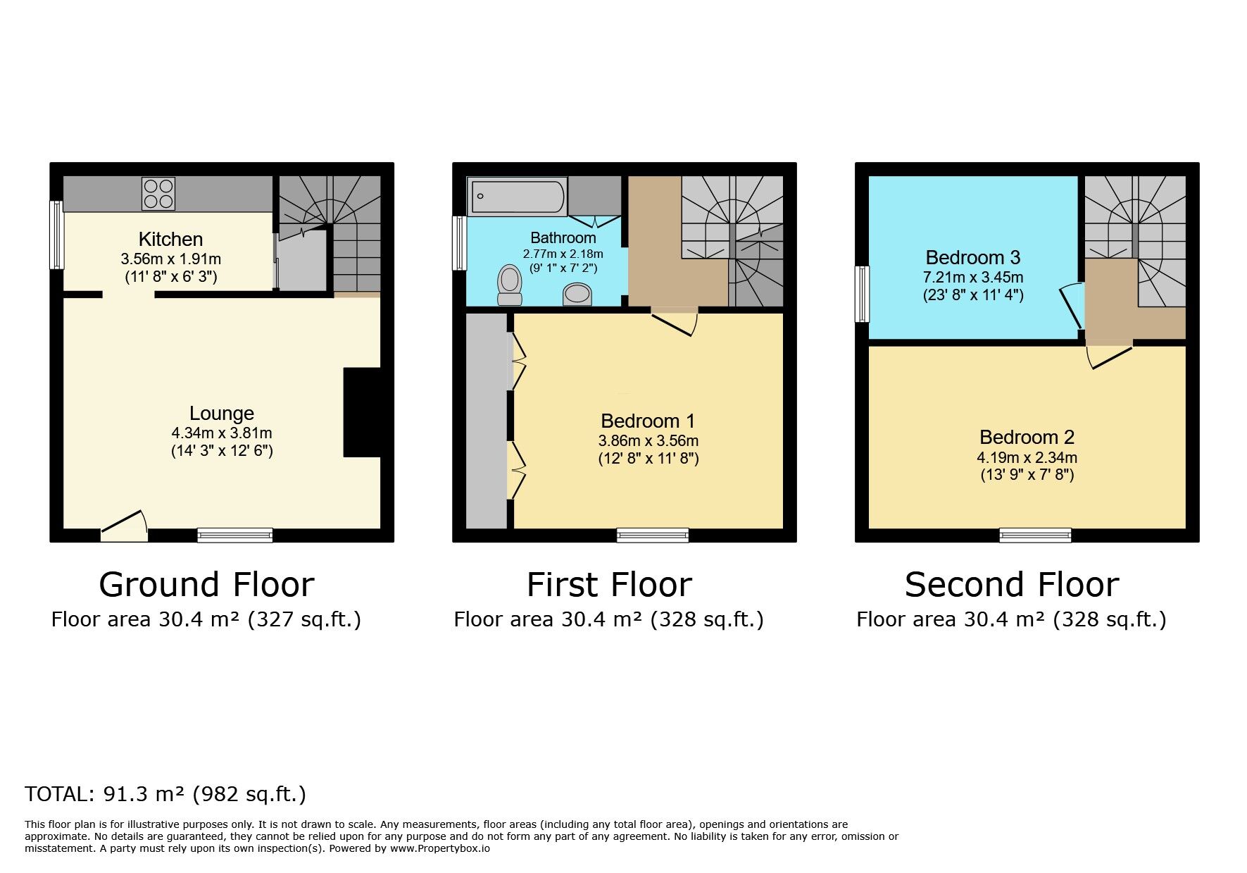 Floorplan of 3 bedroom End Terrace House for sale, Victoria Road, West Yorkshire, BD21