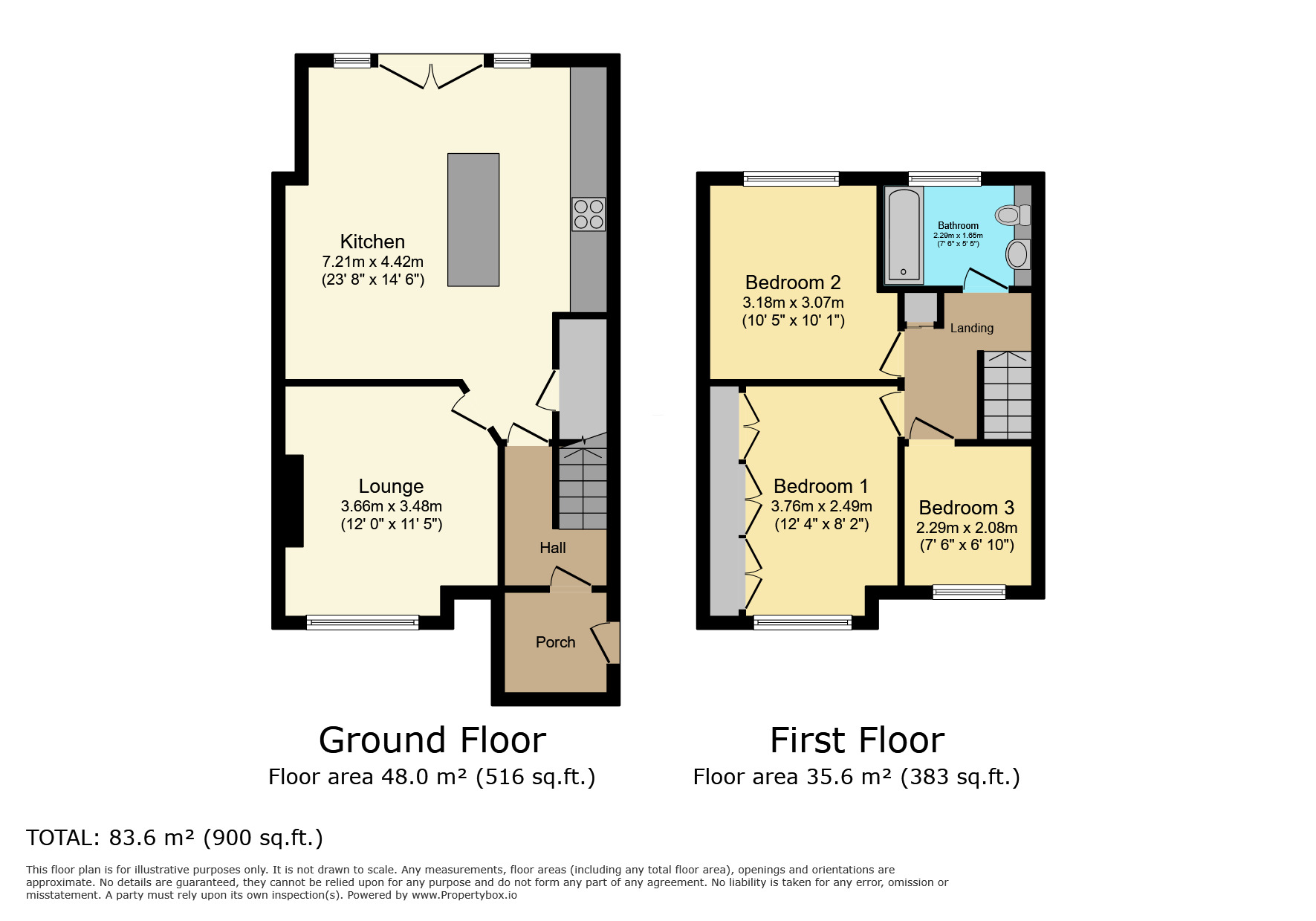 Floorplan of 3 bedroom Semi Detached House for sale, Acacia Drive, Allerton, West Yorkshire, BD15