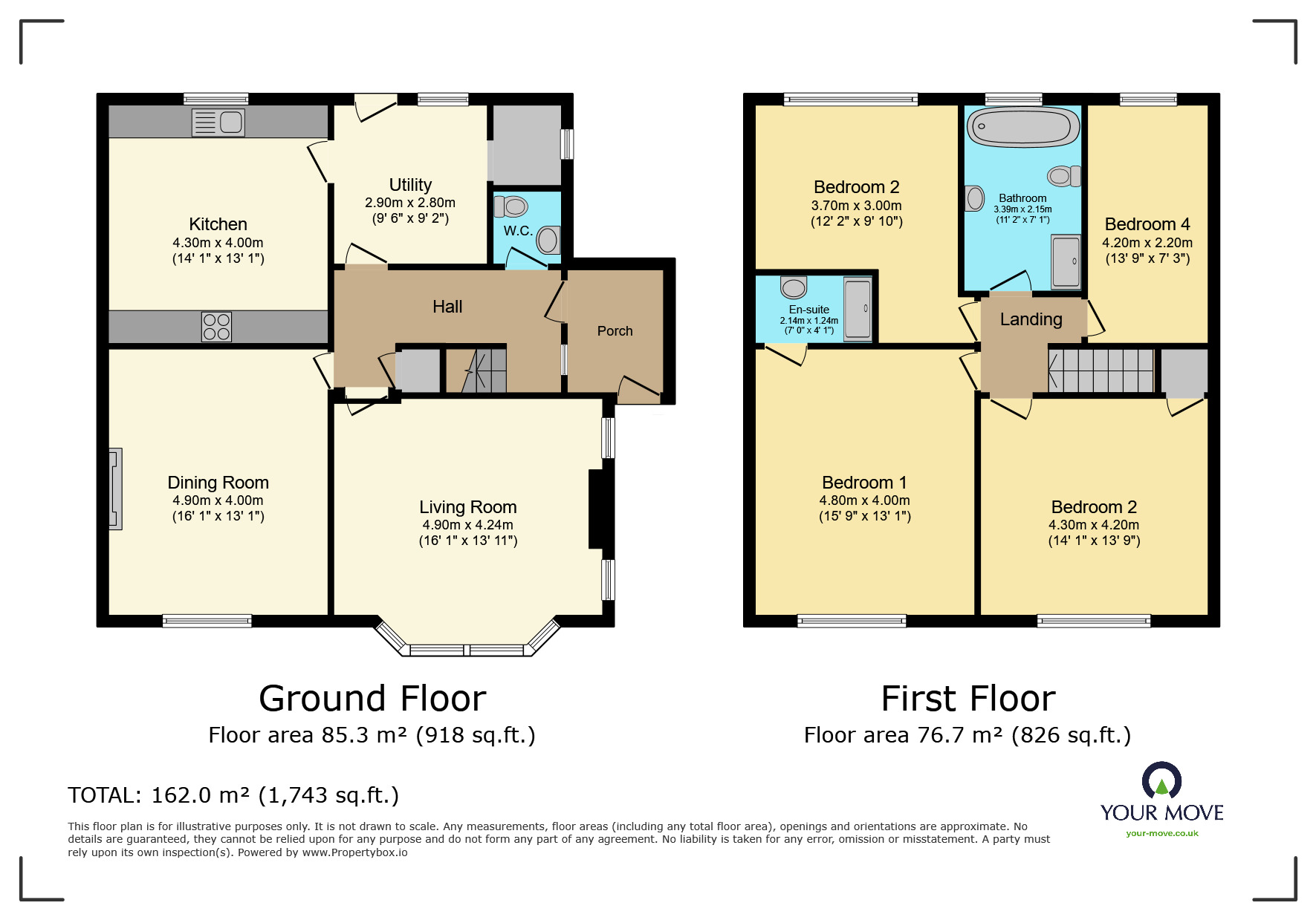 Floorplan of 3 bedroom Detached House for sale, Ferncliffe Drive, Keighley, West Yorkshire, BD20