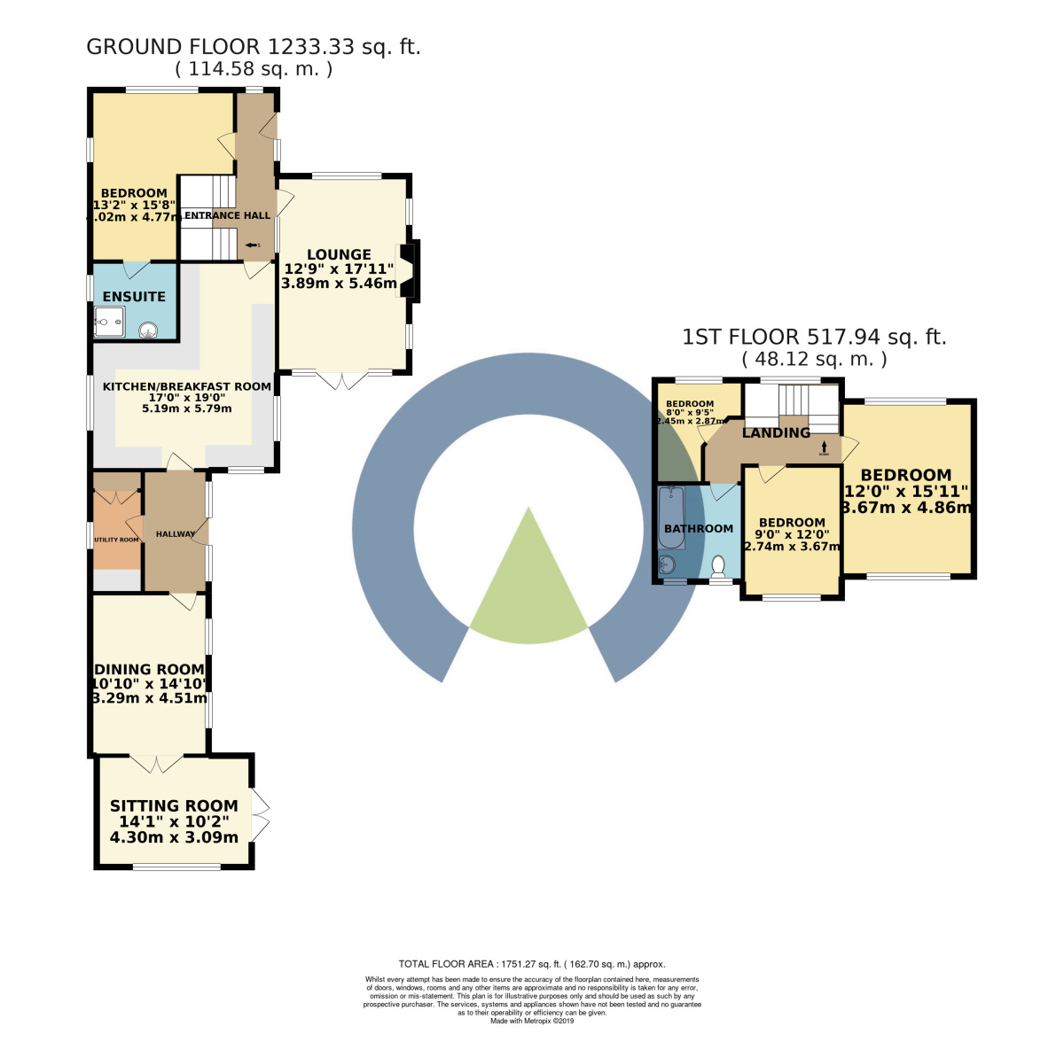 Floorplan of 4 bedroom Detached House to rent, Park View, Moulton, Northampton, NN3