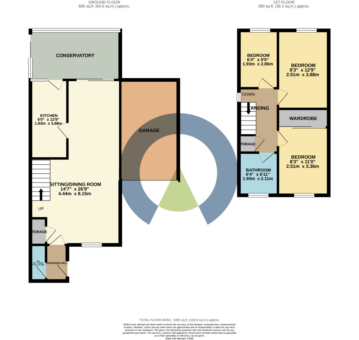 Floorplan of 3 bedroom Detached House to rent, Mill Meadow, Kingsthorpe, Northampton, NN2