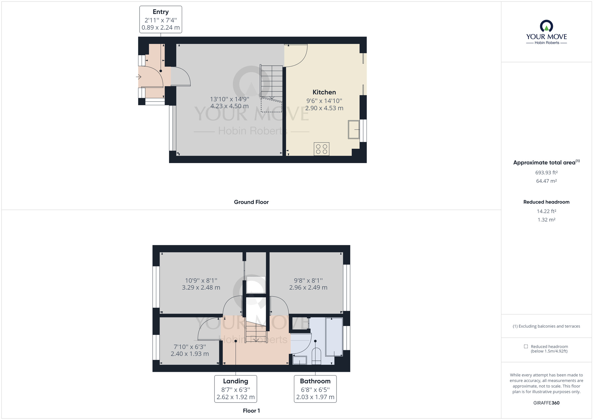 Floorplan of 3 bedroom Mid Terrace House to rent, Grasscroft, Northampton, NN2