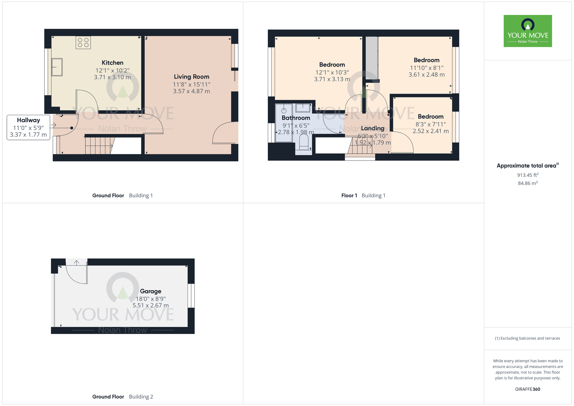 Floorplan of 3 bedroom Semi Detached House for sale, Obelisk Rise, Kingsthorpe, Northampton, NN2