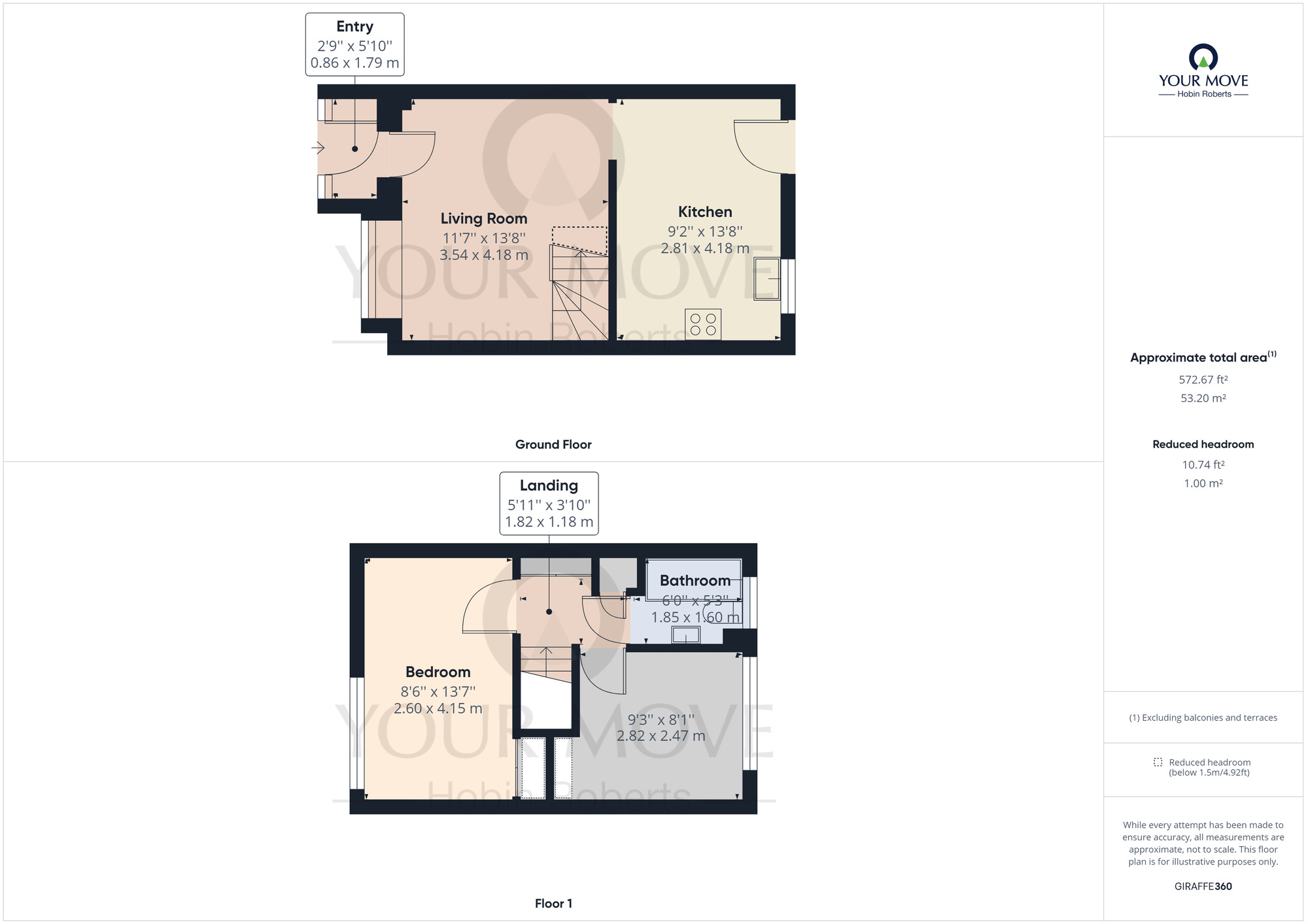 Floorplan of 2 bedroom End Terrace House to rent, Kentstone Close, Northampton, NN2