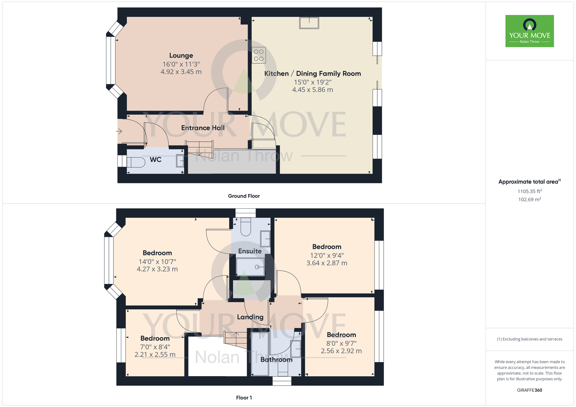 Floorplan of 4 bedroom Detached House to rent, Moorbridge Road, Moulton, Northampton, NN3