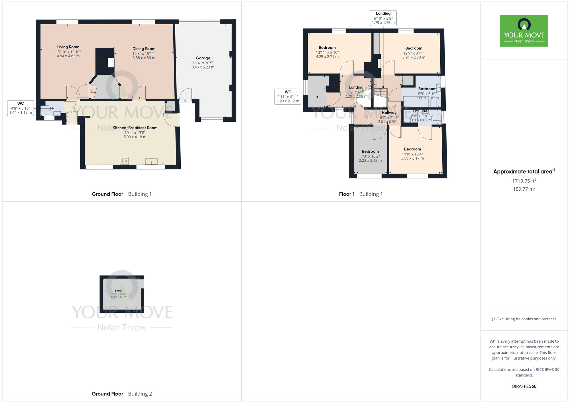 Floorplan of 4 bedroom Detached House for sale, Church Street, Rothersthorpe, Northamptonshire, NN7