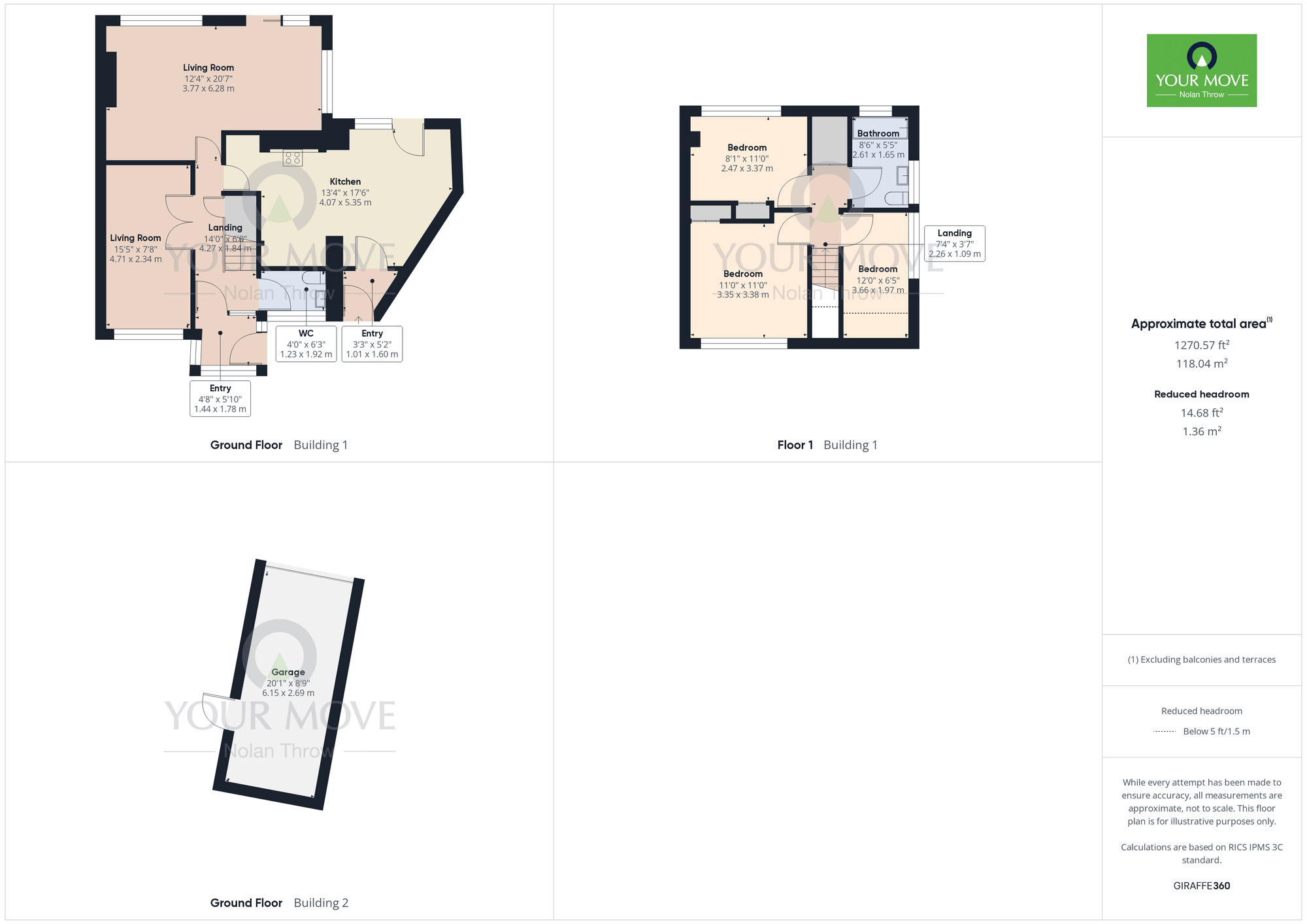 Floorplan of 3 bedroom Semi Detached House for sale, Crocket Close, Kingsthorpe, Northampton, West Northamptonshire, NN2