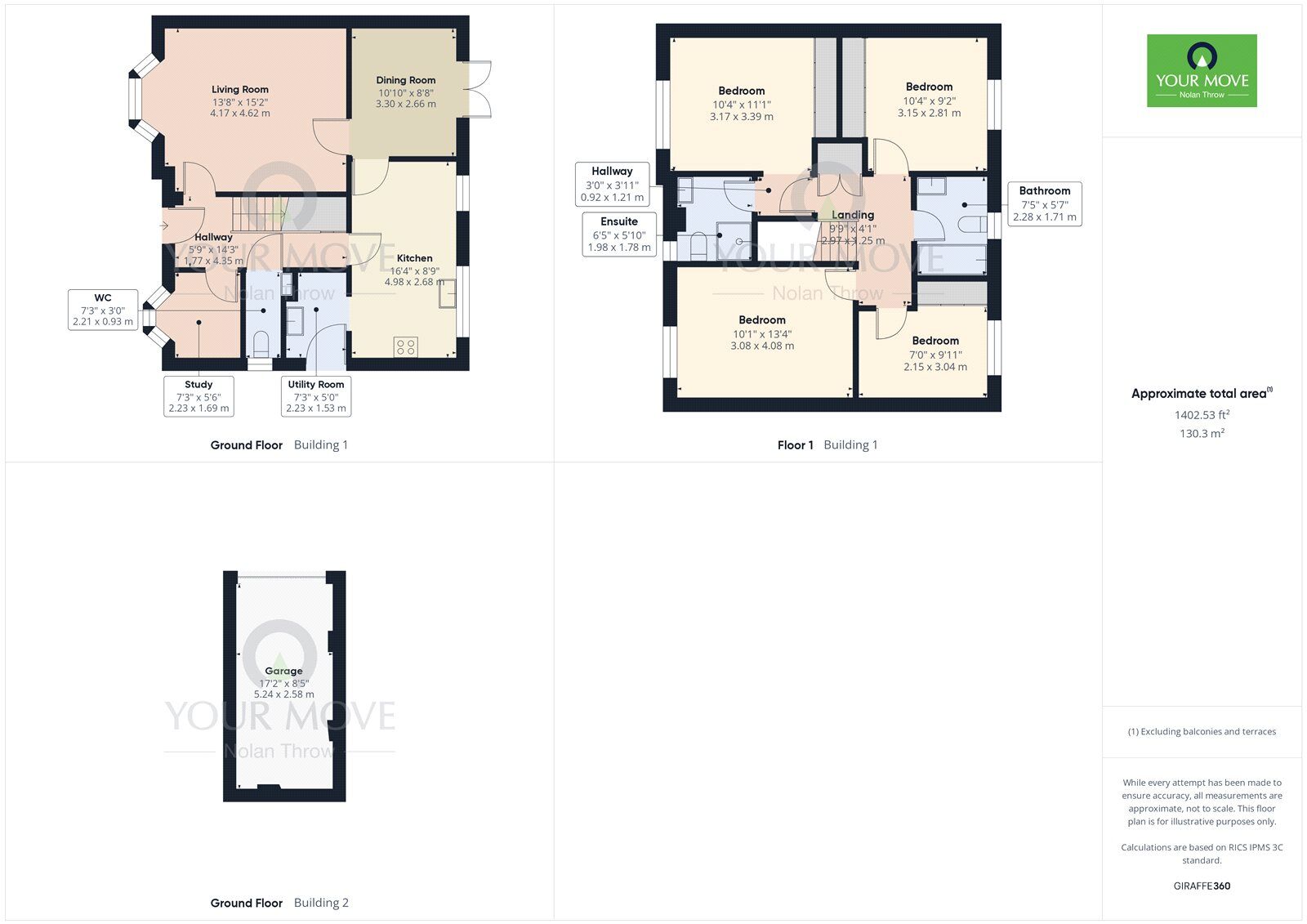 Floorplan of 4 bedroom Detached House to rent, Chalon Close, Wellingborough, Northamptonshire, NN8