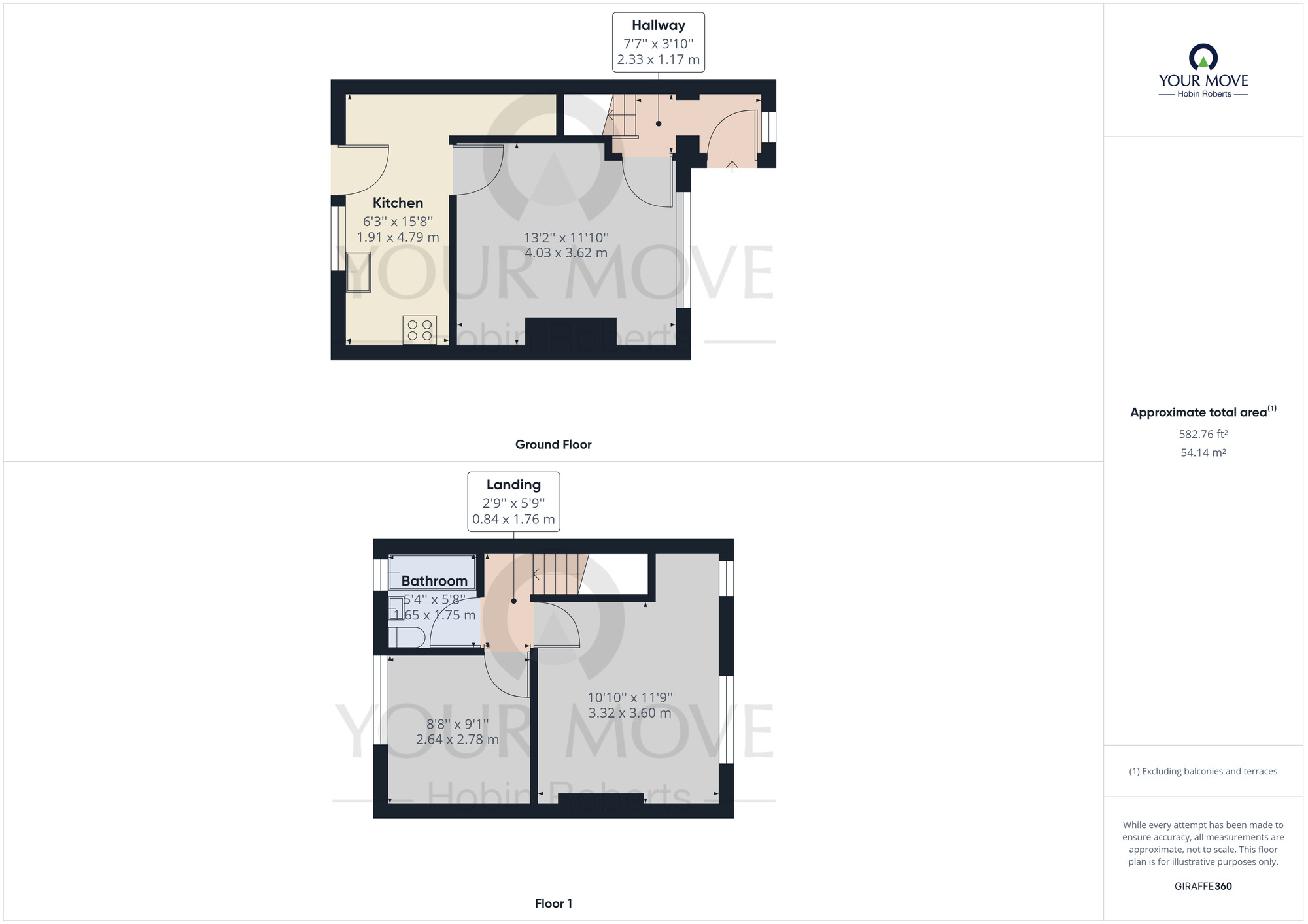 Floorplan of 2 bedroom Mid Terrace House for sale, Hastings Road, Kingsthorpe, Northampton, Northamptonshire, NN2