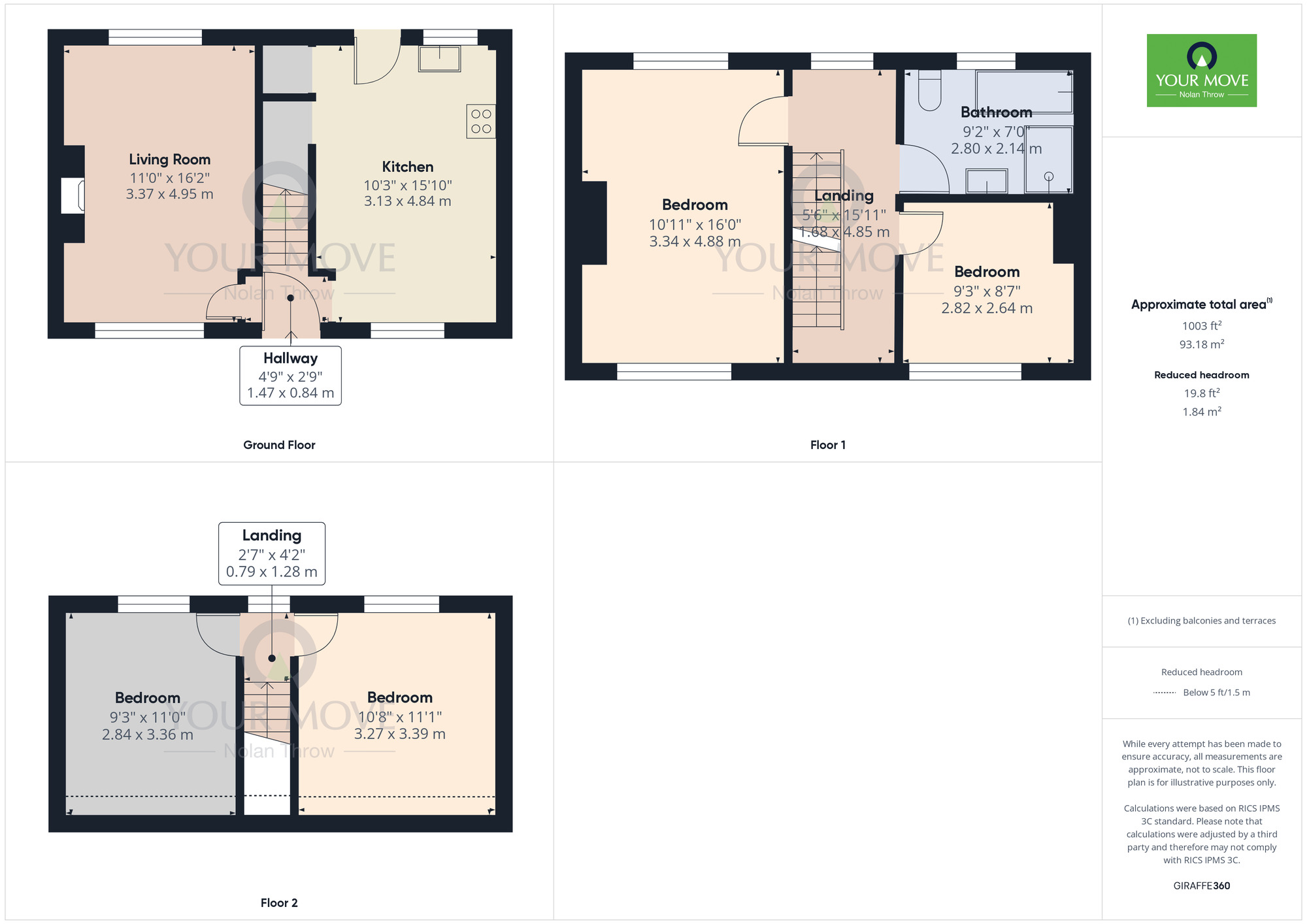 Floorplan of 4 bedroom Mid Terrace House for sale, Kingsland Avenue, Kingsthorpe, Northampton, Northamptonshire, NN2