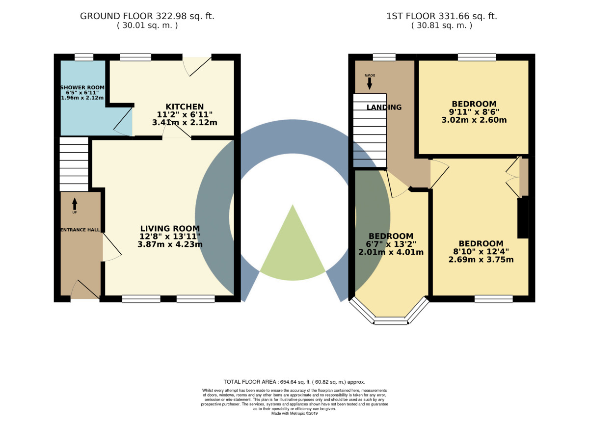 Floorplan of 3 bedroom Mid Terrace House for sale, Monarch Road, Kingsthorpe, Northamptonshire, NN2