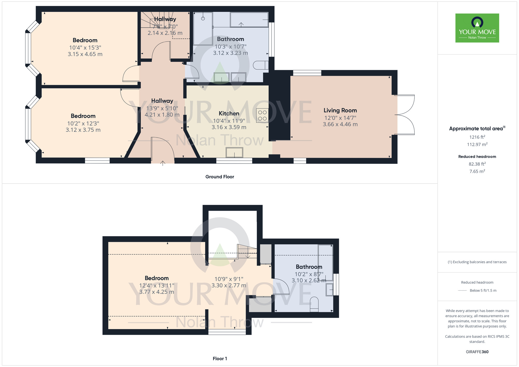 Floorplan of 3 bedroom Detached Bungalow for sale, Boughton Green Road, Northampton, Northamptonshire, NN2