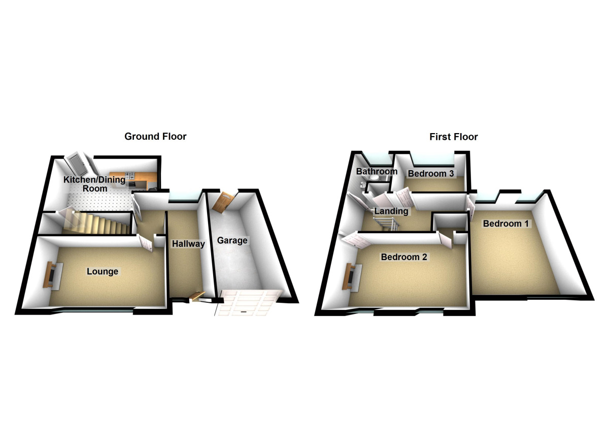 Floorplan of 3 bedroom Semi Detached House to rent, Lockingwell Road, Keynsham, Bristol, BS31