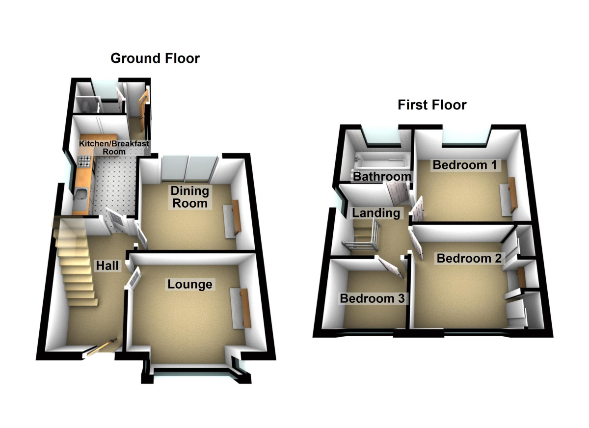 Floorplan of 3 bedroom Semi Detached House to rent, Broadlands Avenue, Keynsham, Bristol, BS31