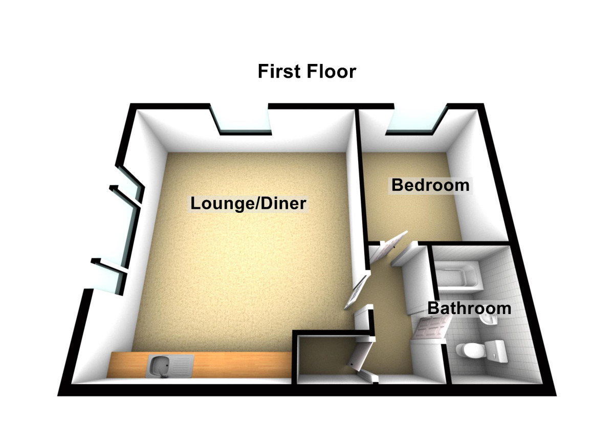 Floorplan of 1 bedroom  Flat to rent, Willsbridge House Willsbridge Hill, Willsbridge, Bristol, BS30