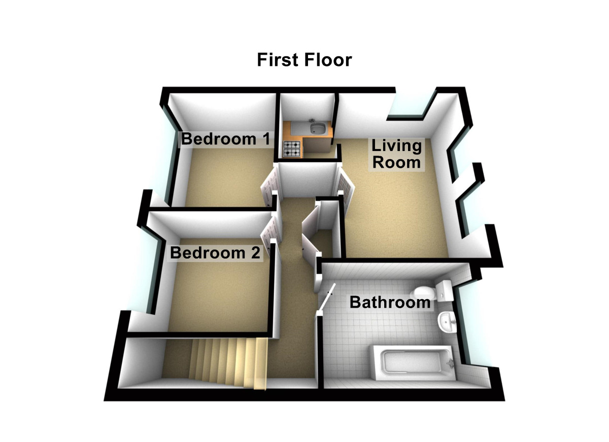 Floorplan of 2 bedroom  Flat to rent, St. Georges Road, Keynsham, Bristol, BS31