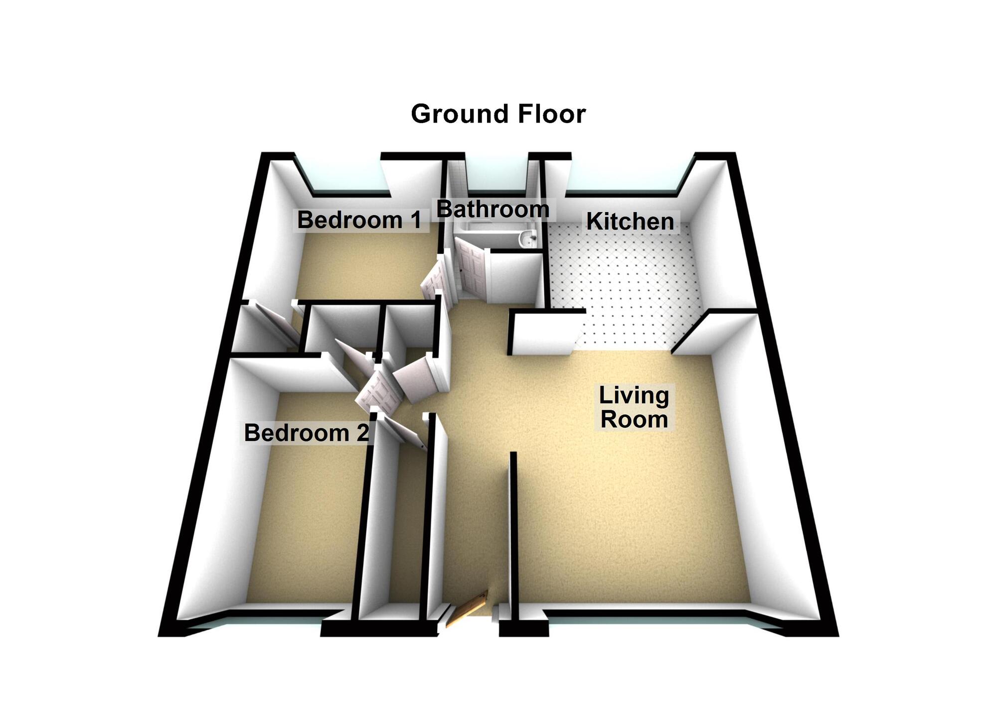 Floorplan of 2 bedroom  Flat for sale, New Cheltenham Road, Kingswood, Bristol, BS15