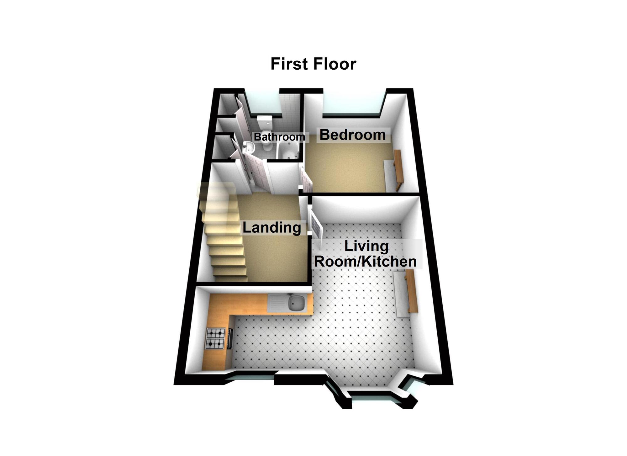 Floorplan of 1 bedroom  Flat for sale, Hinton Road, Fishponds, Bristol, BS16