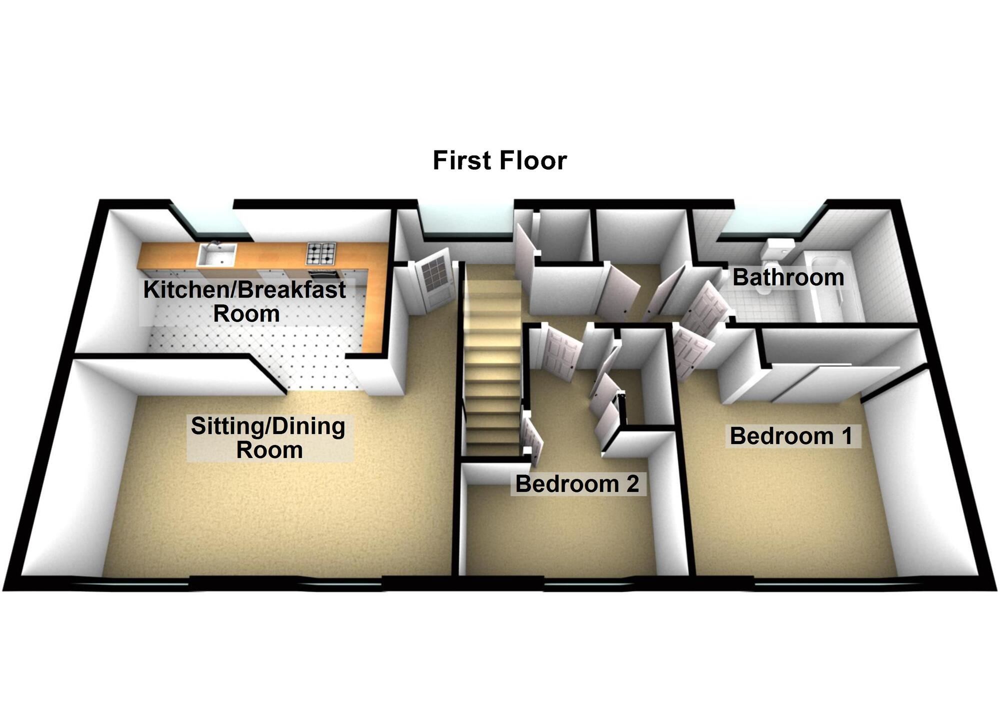 Floorplan of 2 bedroom Detached Flat for sale, Linnet Way, Keynsham, Bristol, BS31