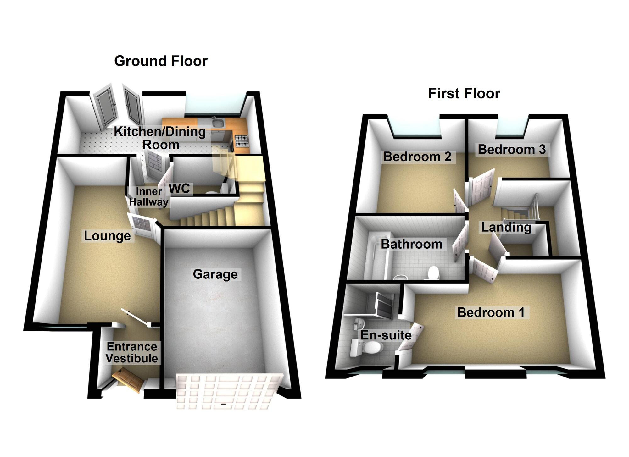 Floorplan of 3 bedroom Detached House for sale, Aesop Drive, Keynsham, Somerset, BS31