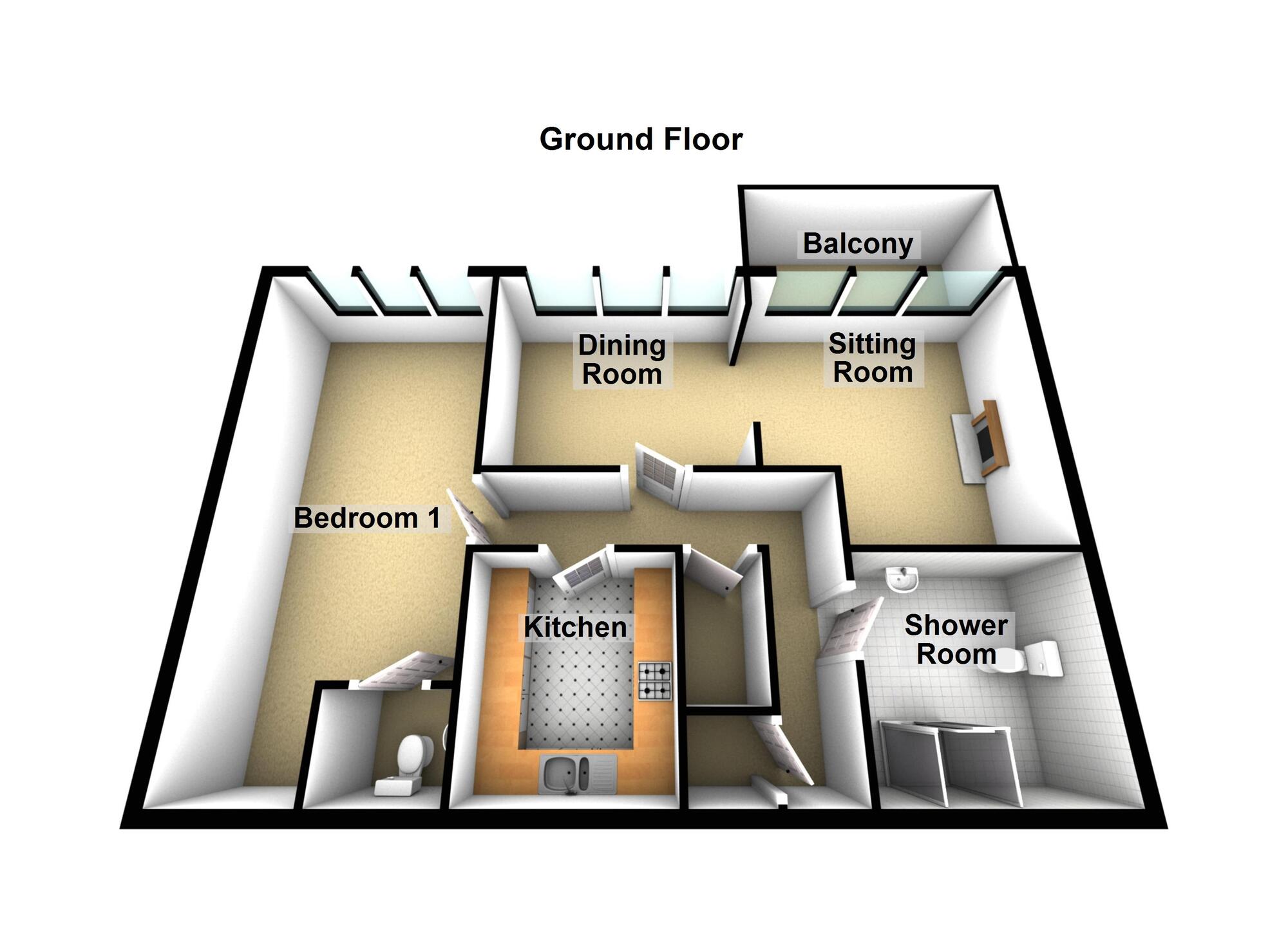 Floorplan of 2 bedroom  Flat for sale, Back Lane, Keynsham, Bristol, BS31