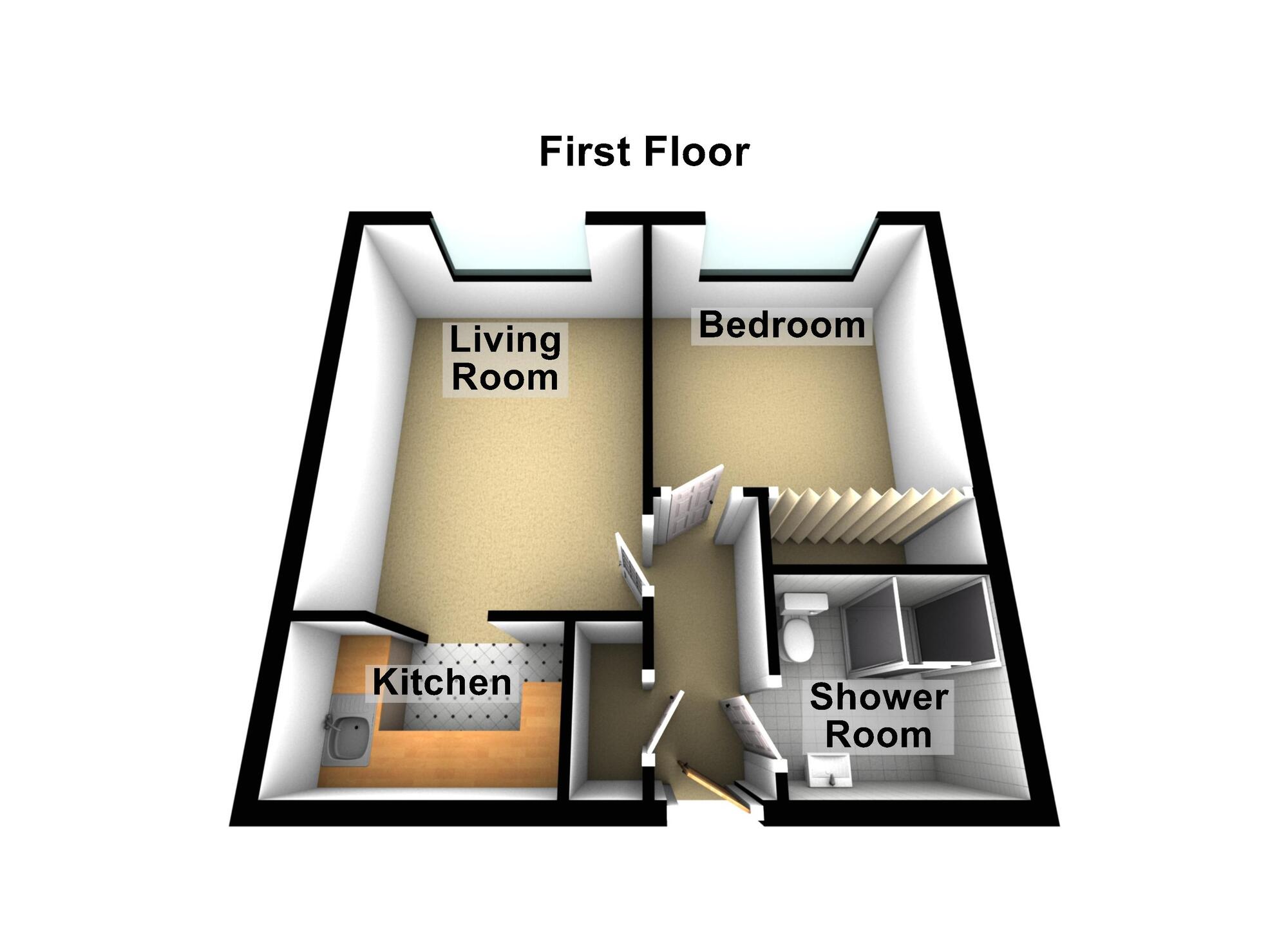 Floorplan of 1 bedroom  Flat for sale, Bath Road, Keynsham, Somerset, BS31