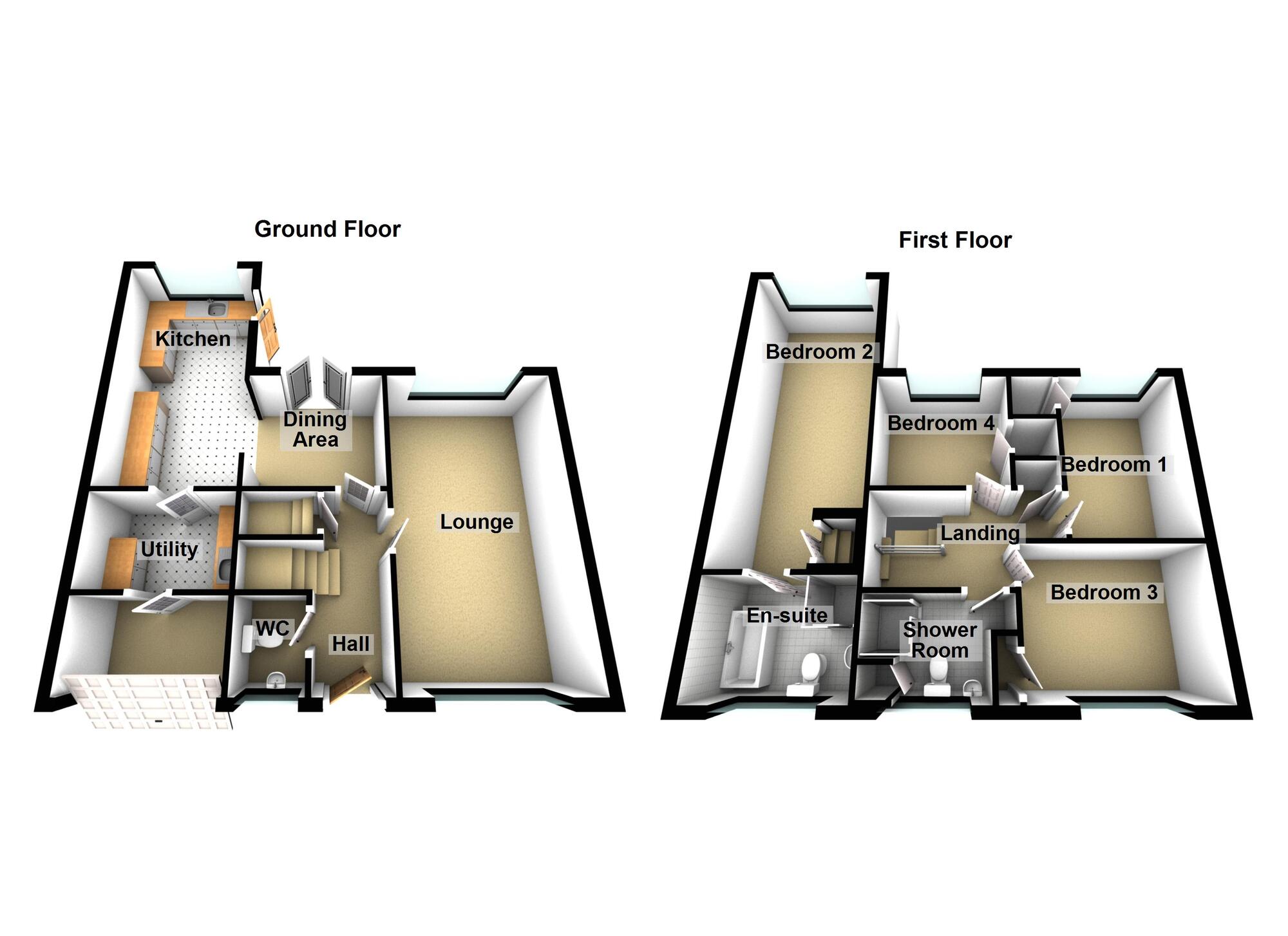 Floorplan of 4 bedroom Link Detached House for sale, Swaish Drive, Barrs Court, Bristol, BS30