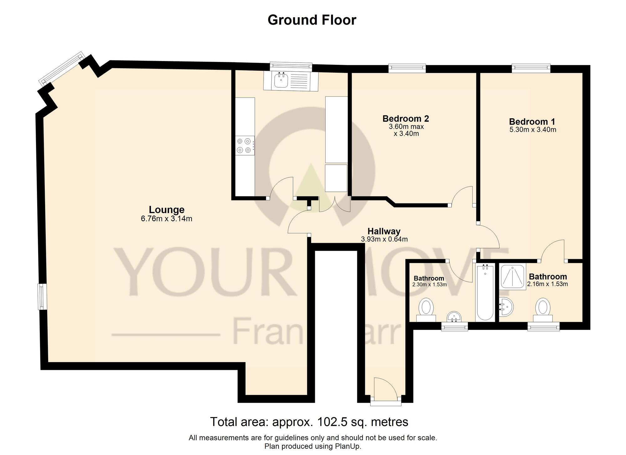 Floorplan of 2 bedroom  Flat for sale, Larchfield Road, Maidenhead, Berkshire, SL6