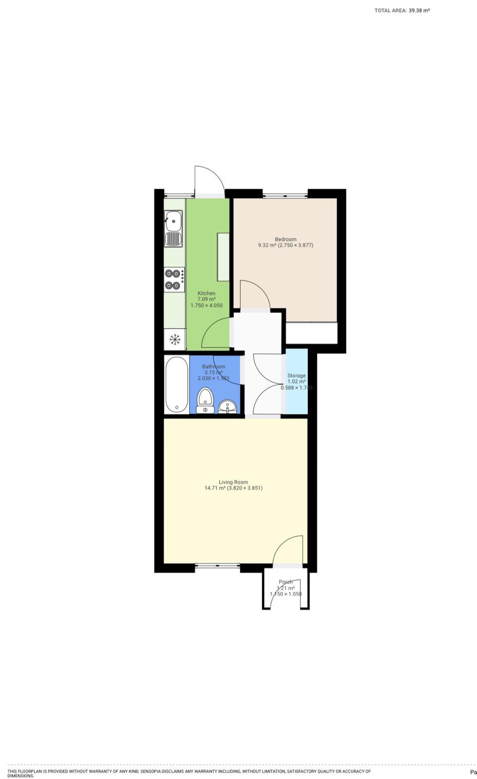 Floorplan of 1 bedroom  Flat for sale, Wexham Road, Slough, Berkshire, SL2