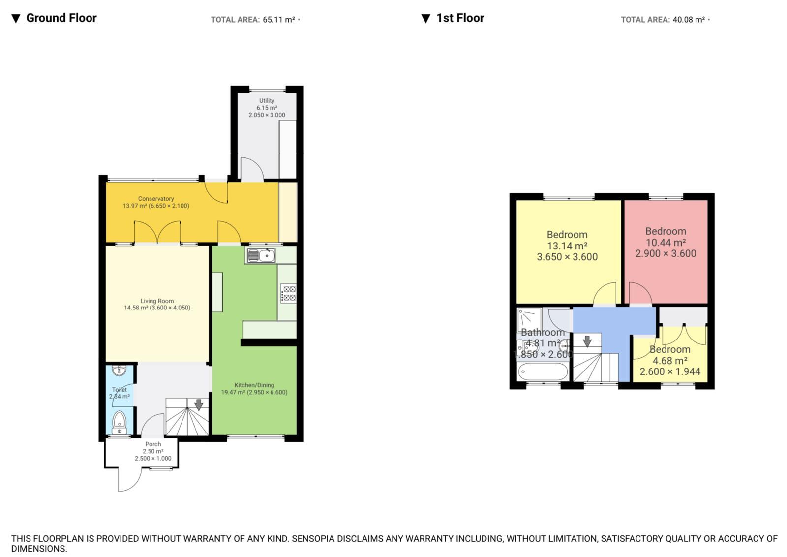 Floorplan of 3 bedroom End Terrace House for sale, Dutton Way, Iver, Buckinghamshire, SL0