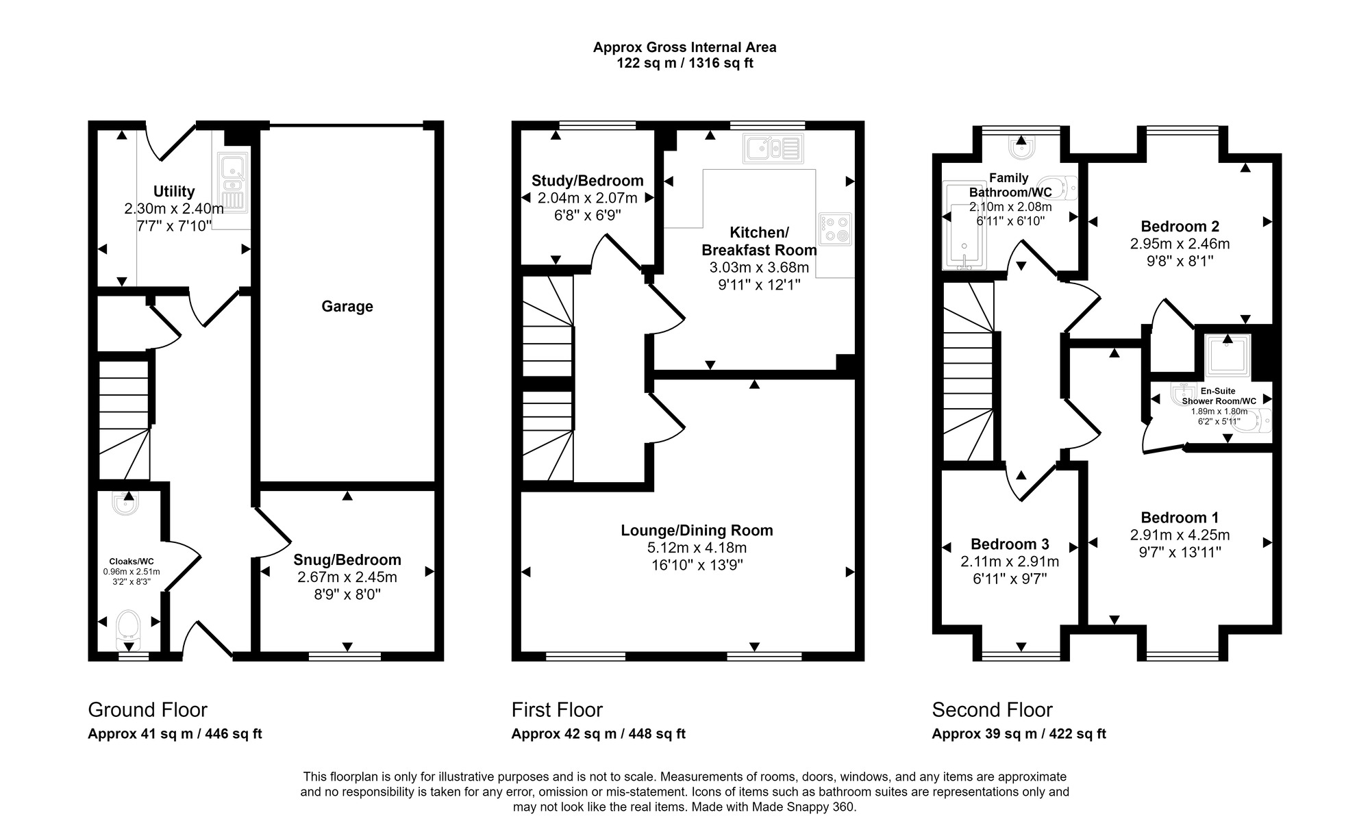 Floorplan of 5 bedroom End Terrace House for sale, Sunderland Road, Bishops Park, Gateshead, NE8