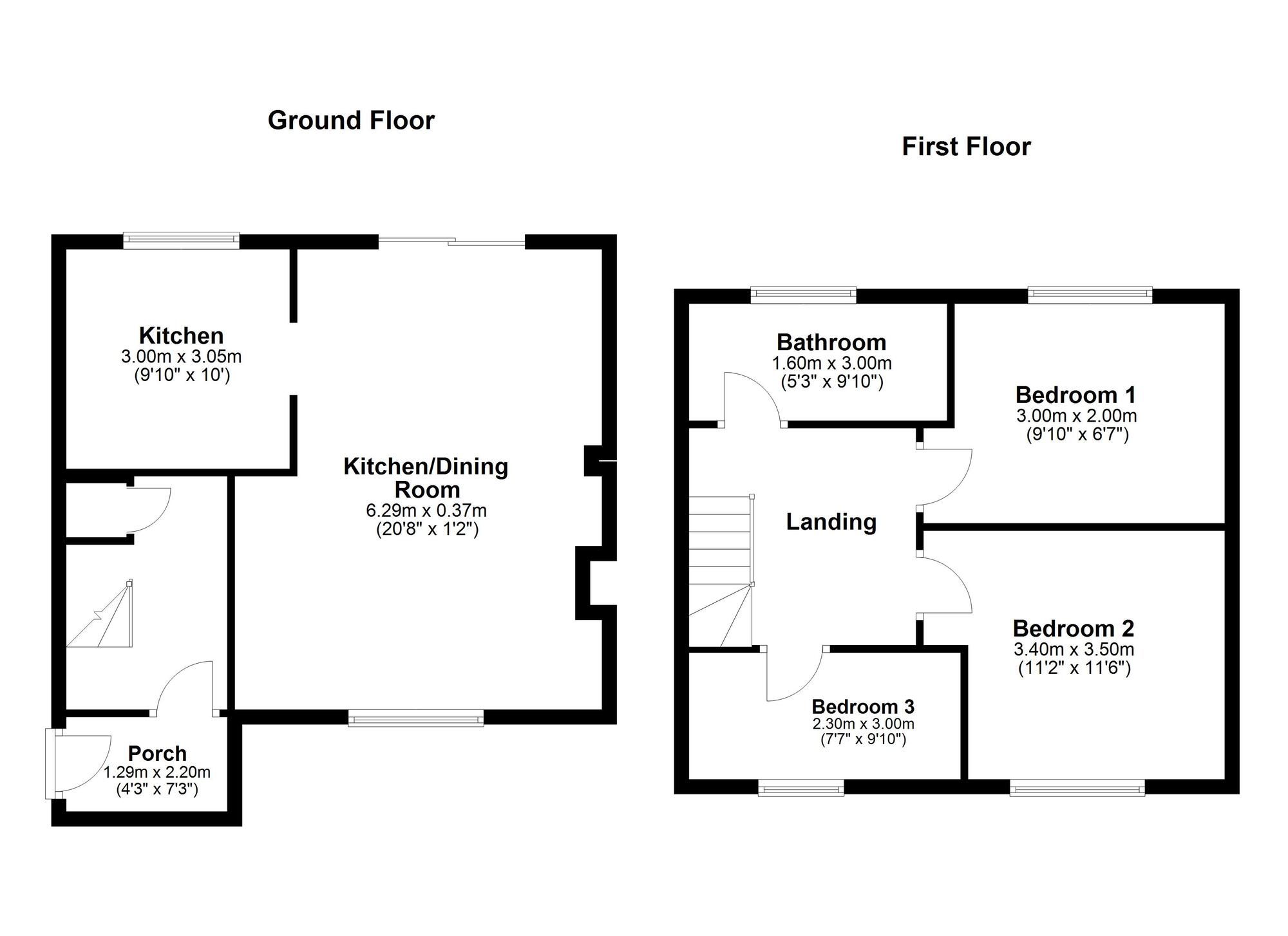 Floorplan of 3 bedroom Semi Detached House for sale, Greenwood Gardens, Lobley Hill, Gateshead, NE11